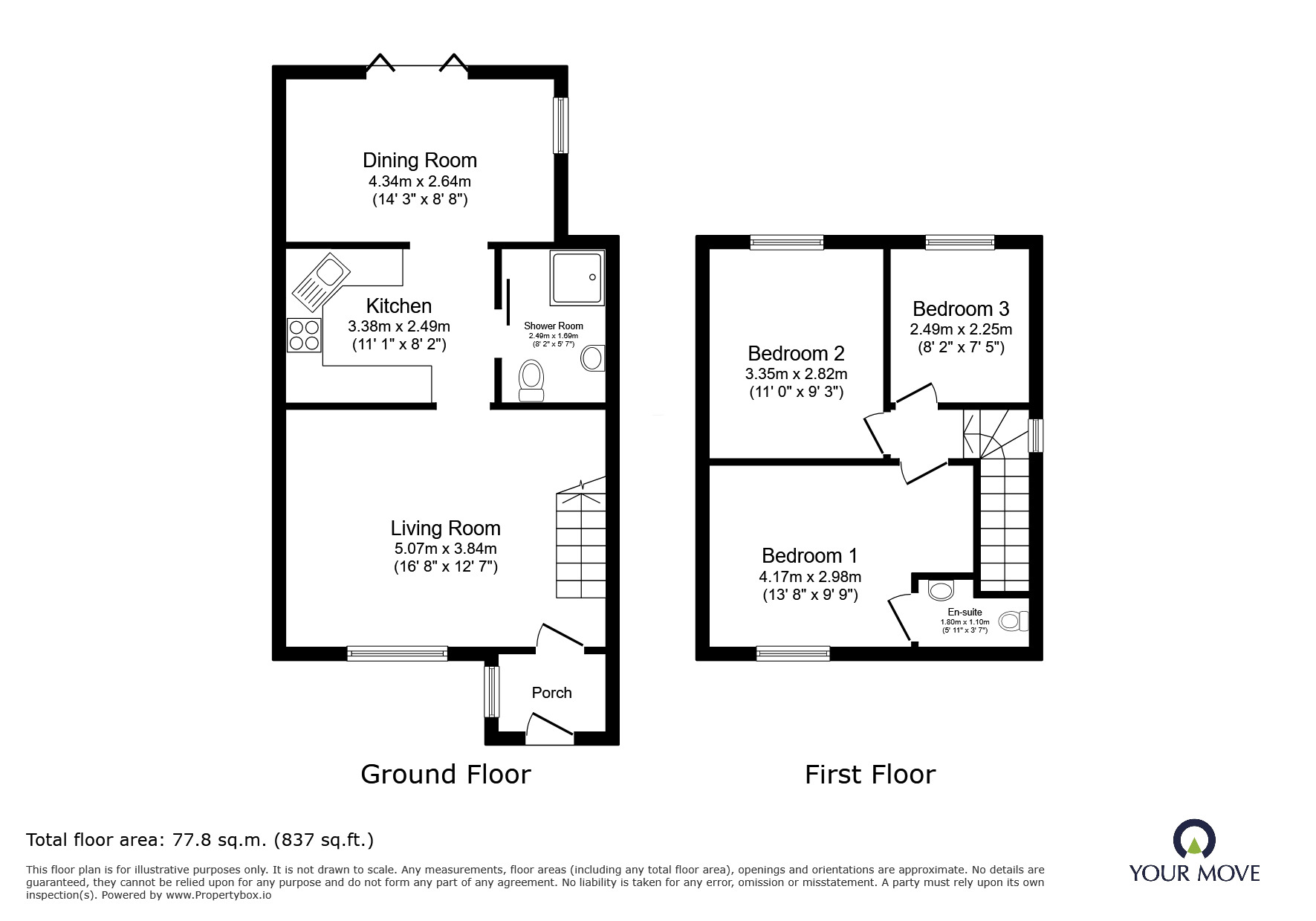 Floorplan of 3 bedroom Semi Detached House for sale, Coleman Crescent, Ramsgate, Kent, CT12