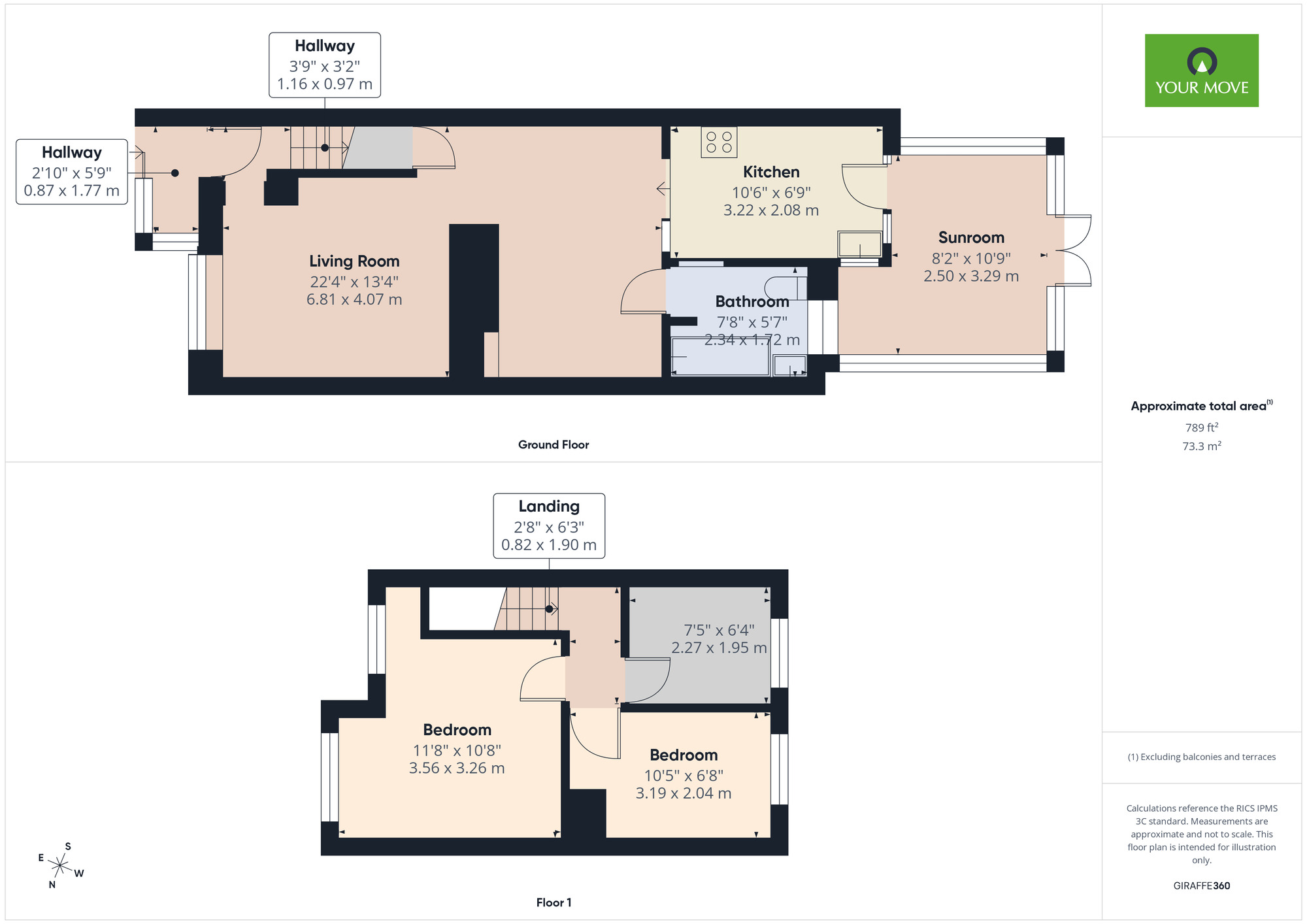 Floorplan of 3 bedroom Mid Terrace House to rent, Beam Avenue, Dagenham, Essex, RM10