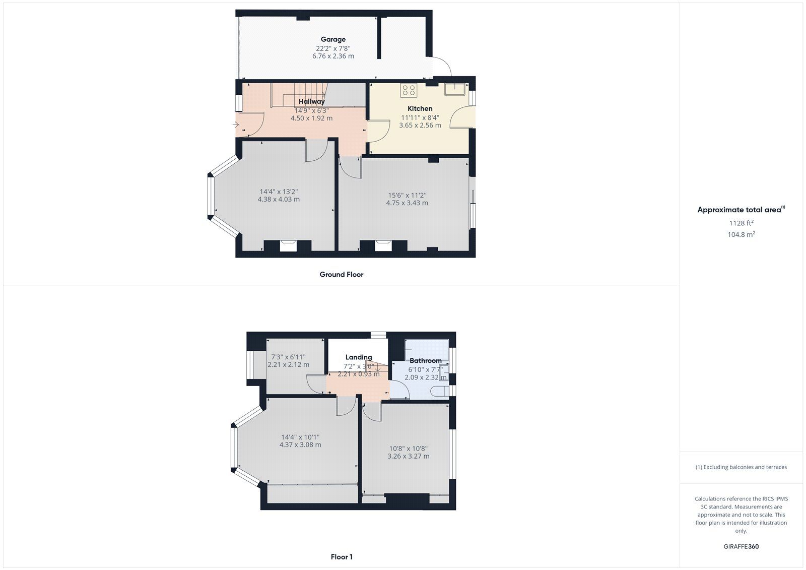 Floorplan of 3 bedroom Semi Detached House to rent, Glebelands Avenue, Ilford, Essex, IG2