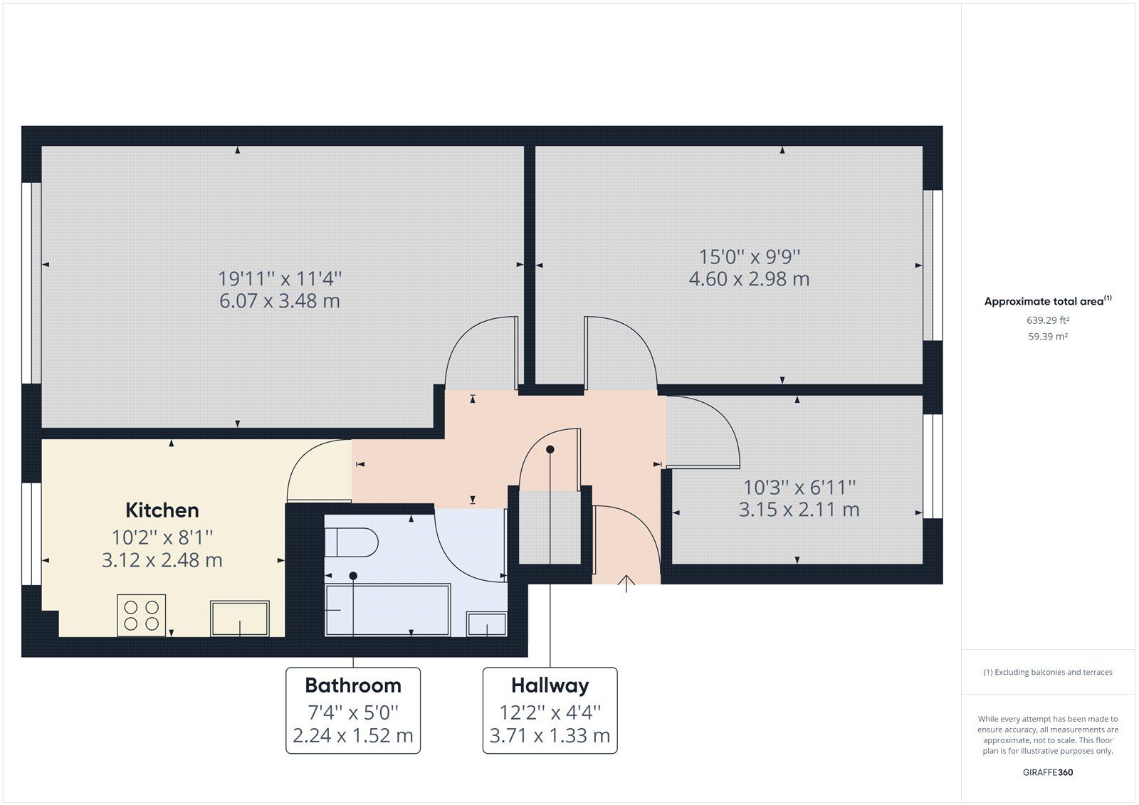 Floorplan of 2 bedroom Semi Detached House to rent, Princes Road, Romford, RM1
