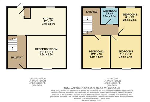 Floorplan of 3 bedroom Semi Detached House to rent, Newbury Gardens, Romford, RM3