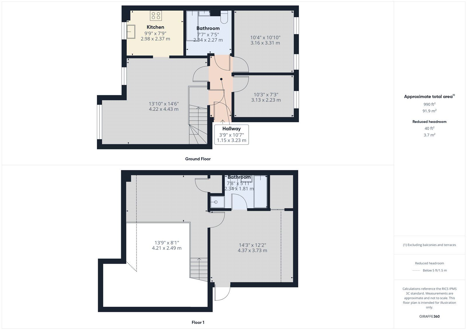 Floorplan of 3 bedroom  Flat to rent, Kidman Close, Gidea Park, Romford, RM2