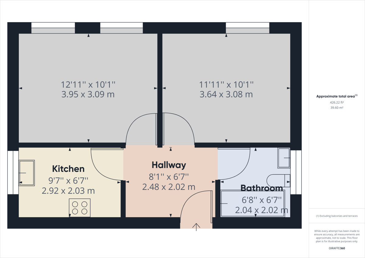 Floorplan of 1 bedroom Flat to rent, Mawney Road, Romford, RM7