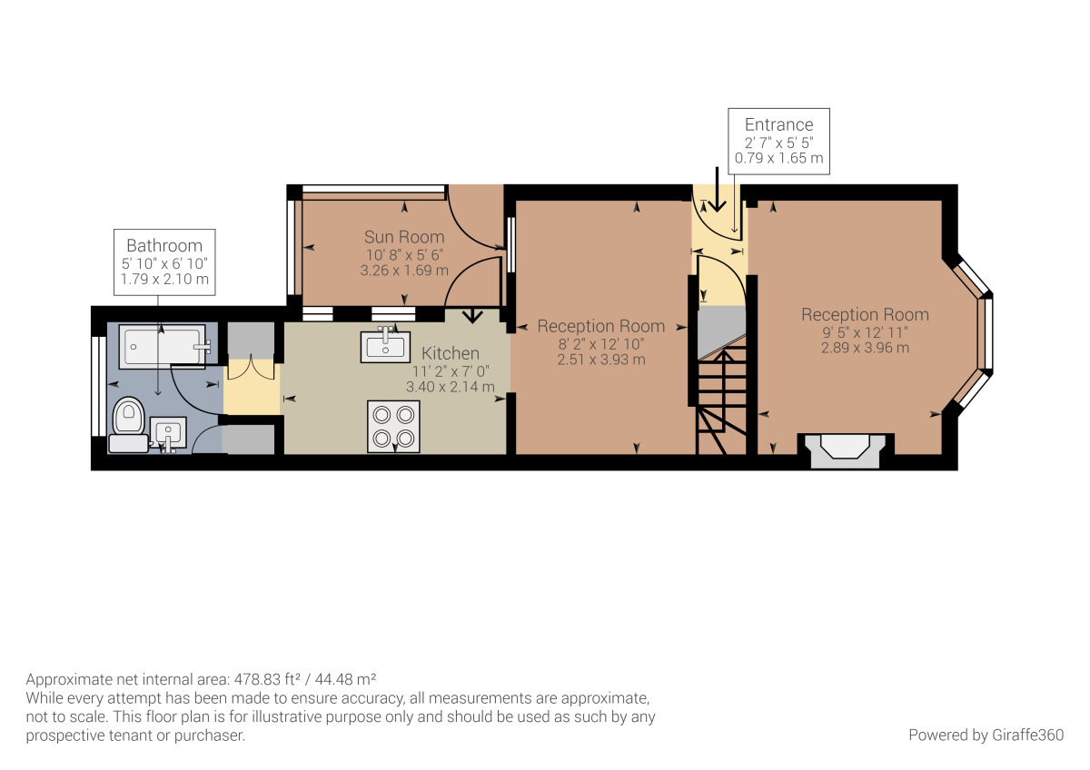 Floorplan of 3 bedroom Semi Detached House to rent, Stockland Road, Romford, RM7