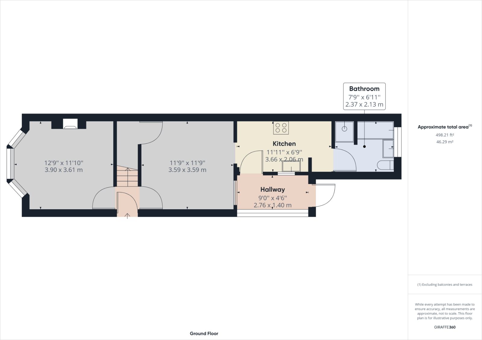 Floorplan of 5 bedroom Semi Detached House to rent, Willow Street, Romford, RM7