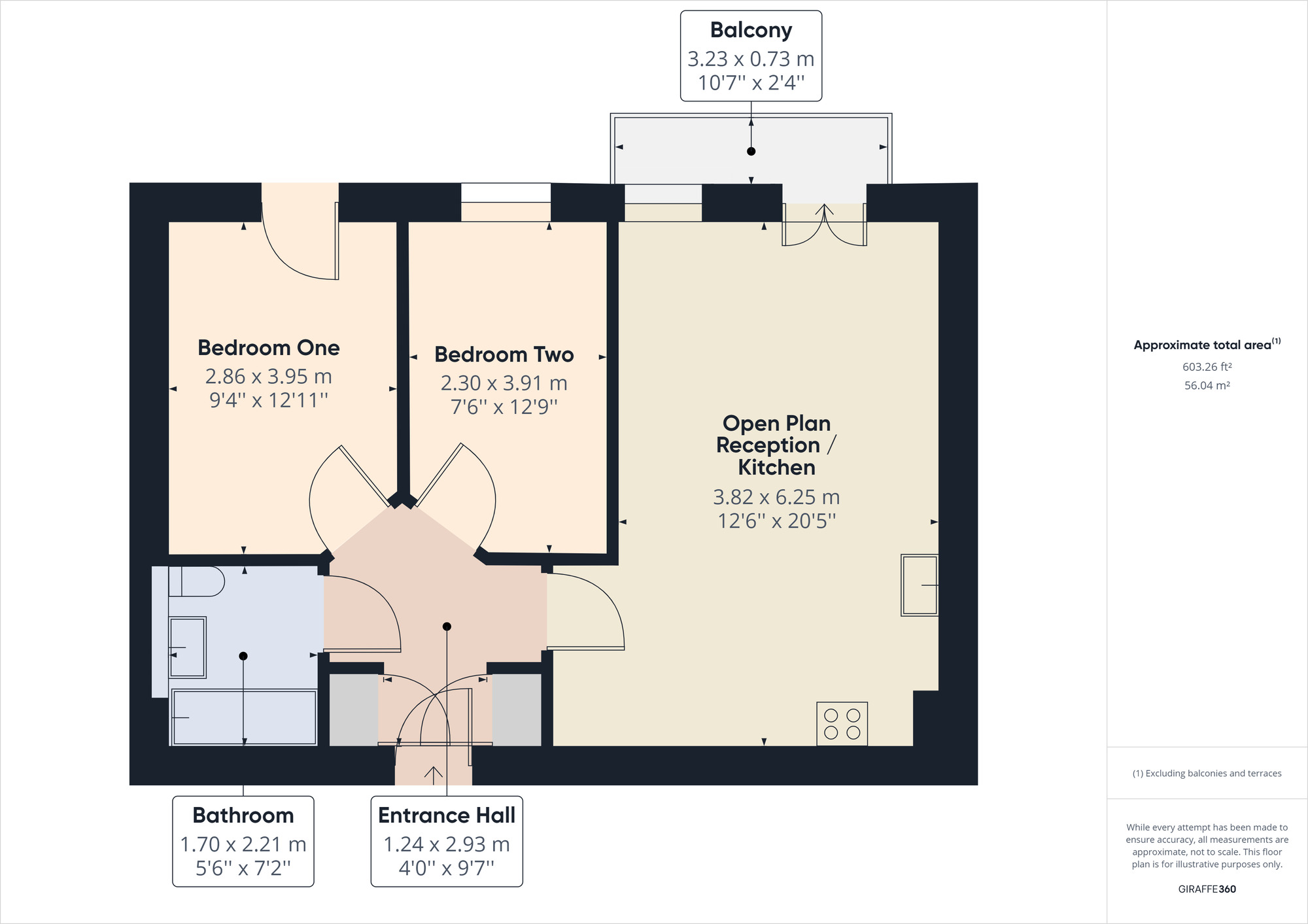 Floorplan of 2 bedroom  Flat for sale, Halyards Court, Western Road, Romford, RM1