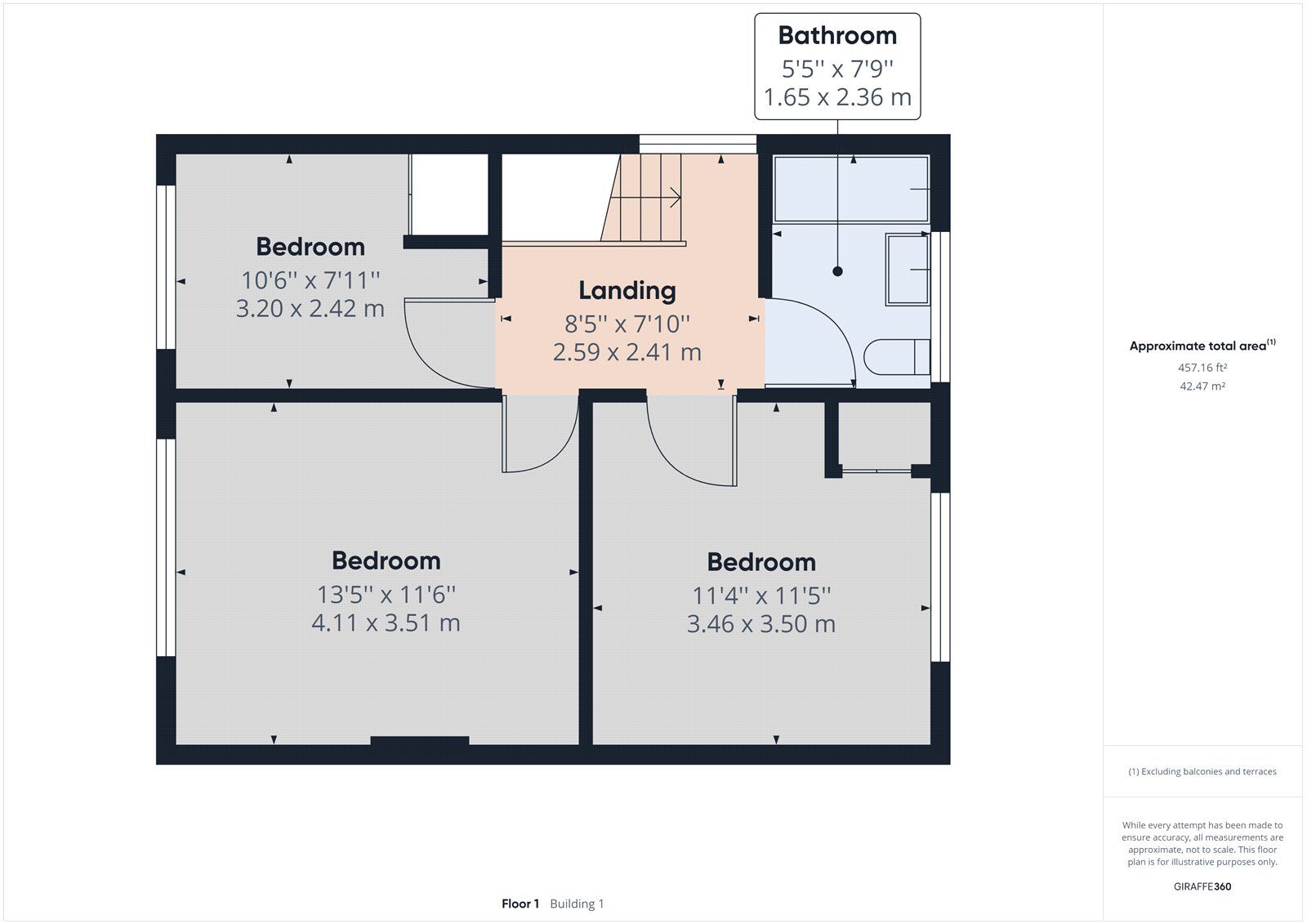 Floorplan of 3 bedroom Semi Detached House to rent, Ayr Way, Romford, RM1