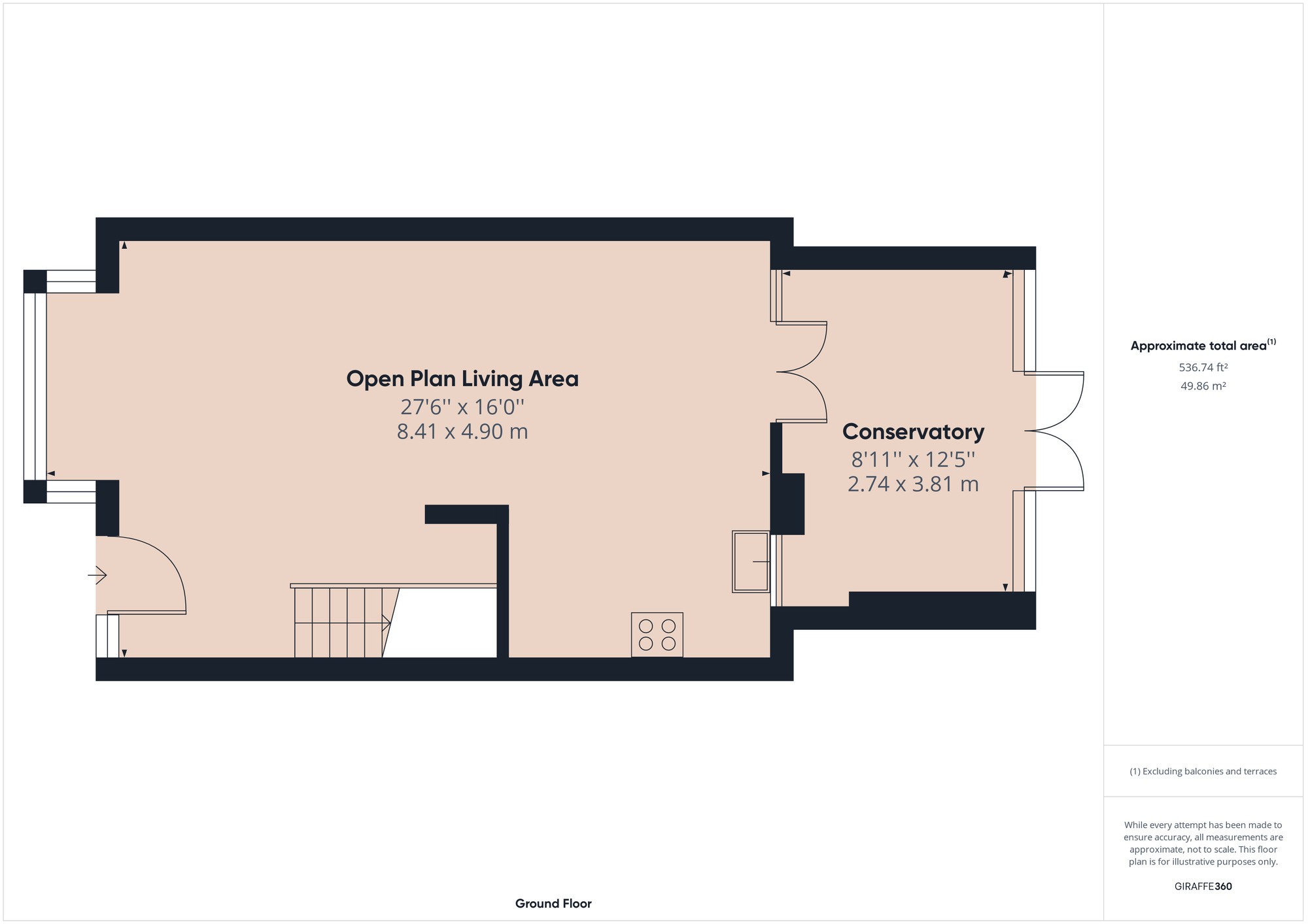 Floorplan of 3 bedroom Mid Terrace House for sale, Oldchurch Road, Romford, RM7