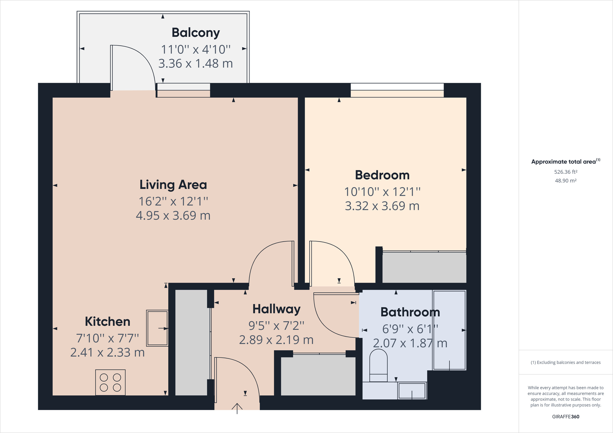 Floorplan of 1 bedroom  Flat for sale, Safflower Lane, Romford, RM3