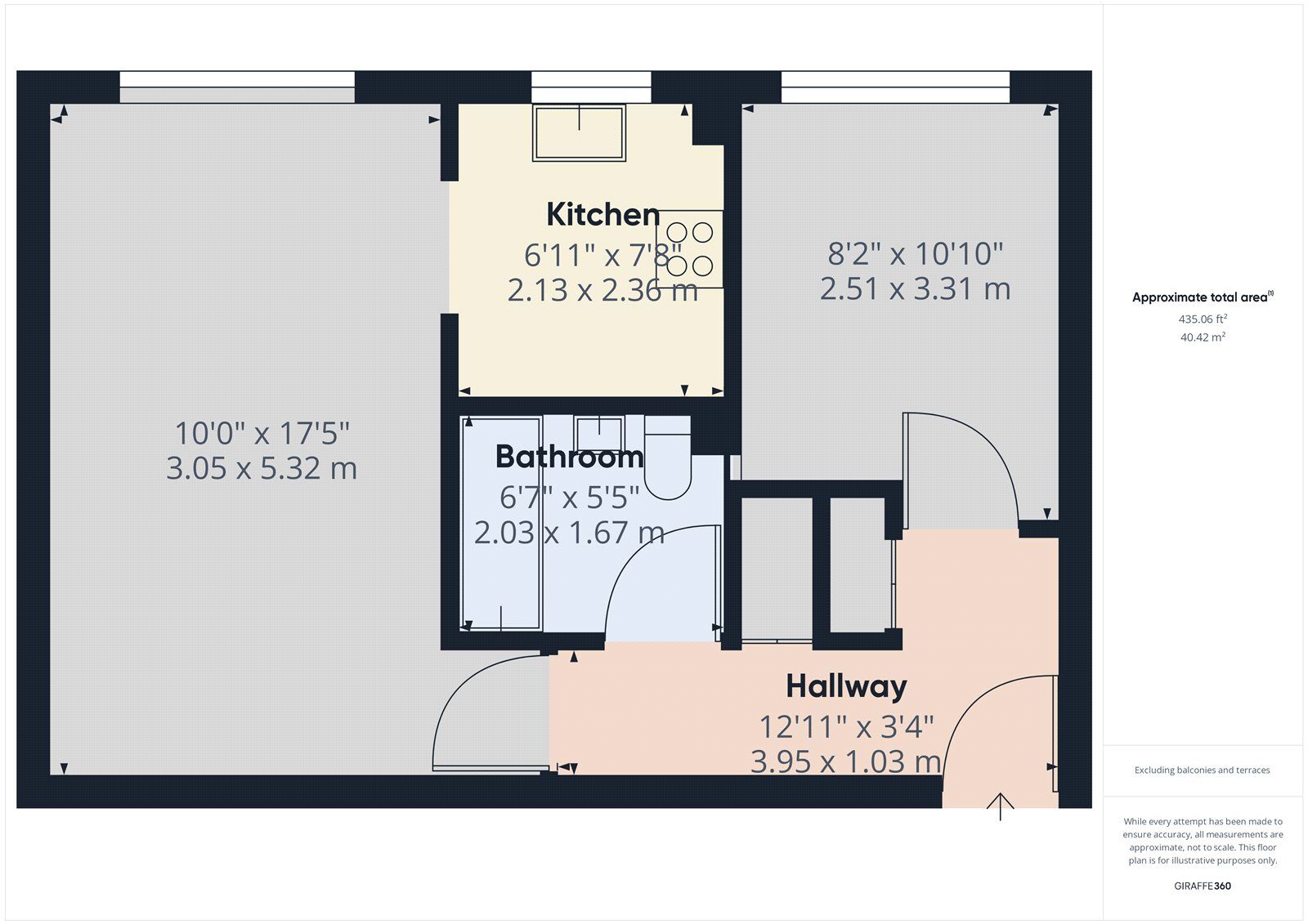 Floorplan of 1 bedroom  Flat to rent, Holland Close, Romford, RM7