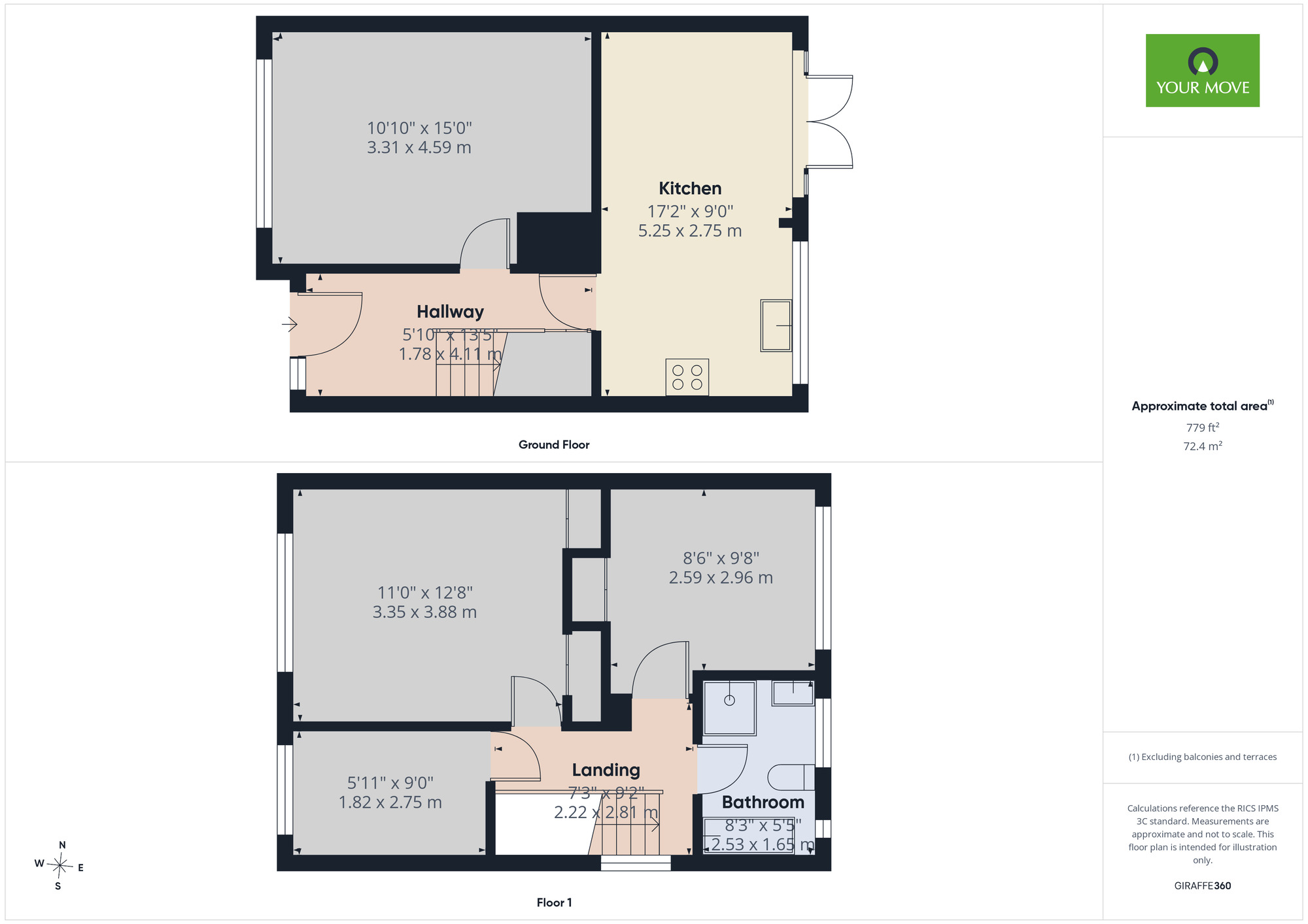 Floorplan of 3 bedroom Semi Detached House to rent, Margaret Close, Romford, RM2