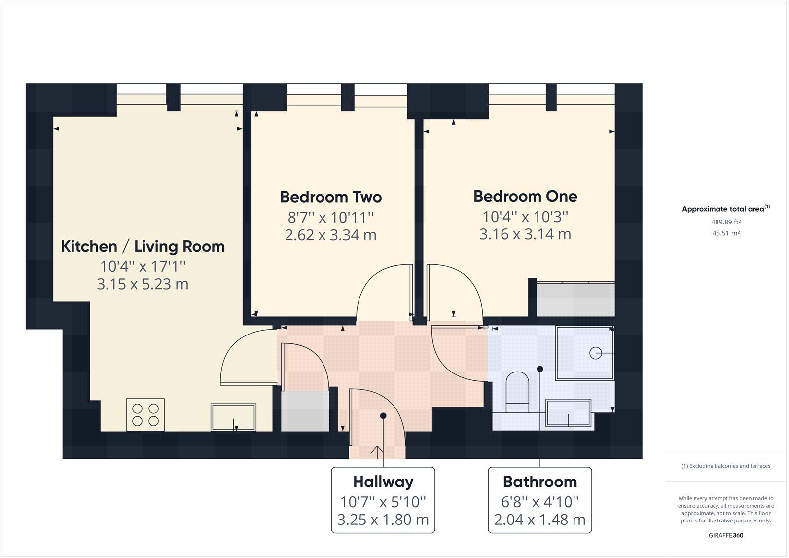 Floorplan of 2 bedroom Flat to rent, Mercury Gardens, Romford, RM1