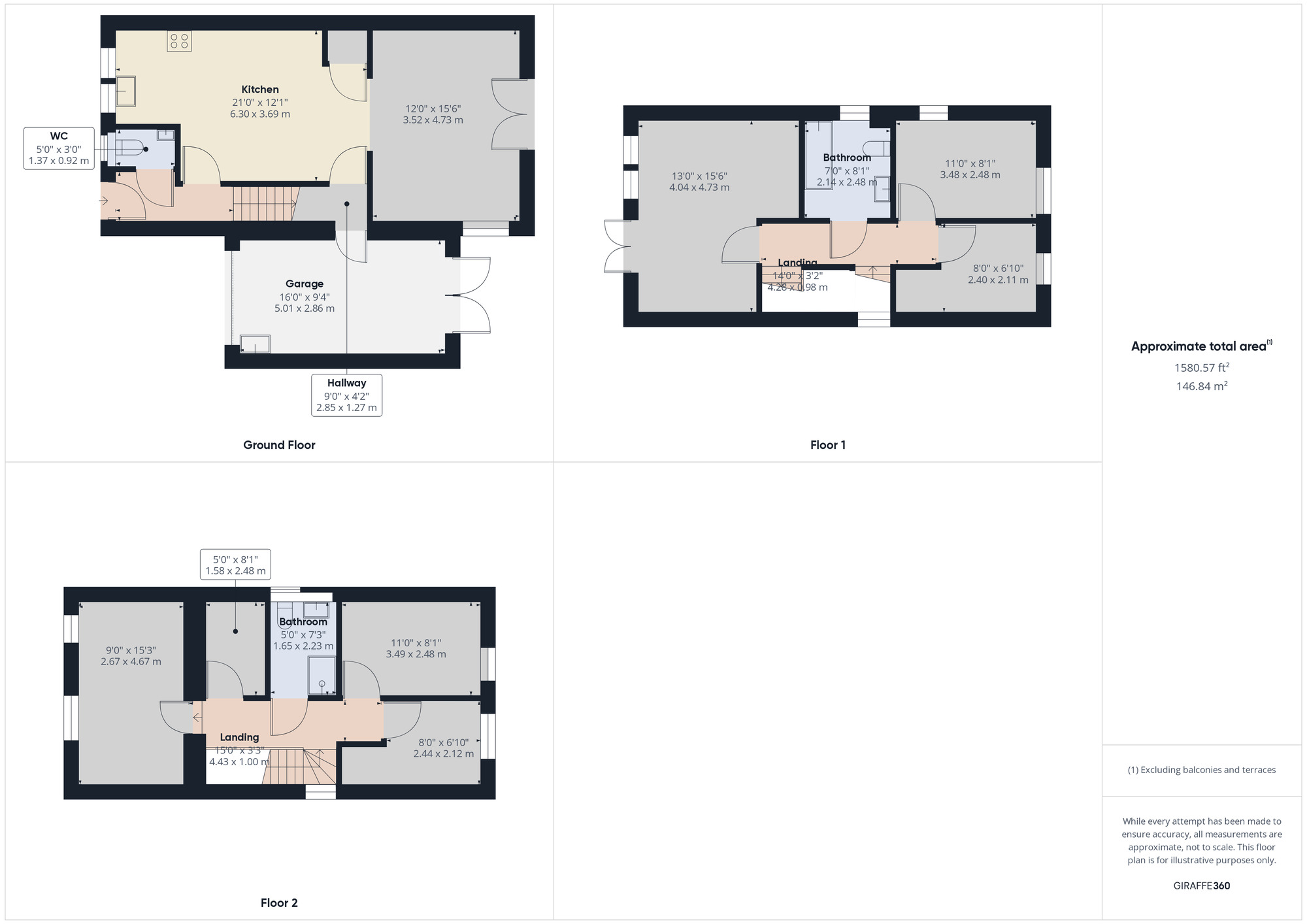 Floorplan of 5 bedroom Detached House to rent, Grover Gardens, Romford, RM5