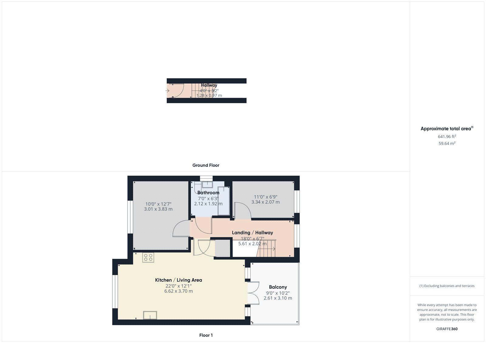 Floorplan of 2 bedroom  Flat to rent, Harold Court Road, Romford, RM3
