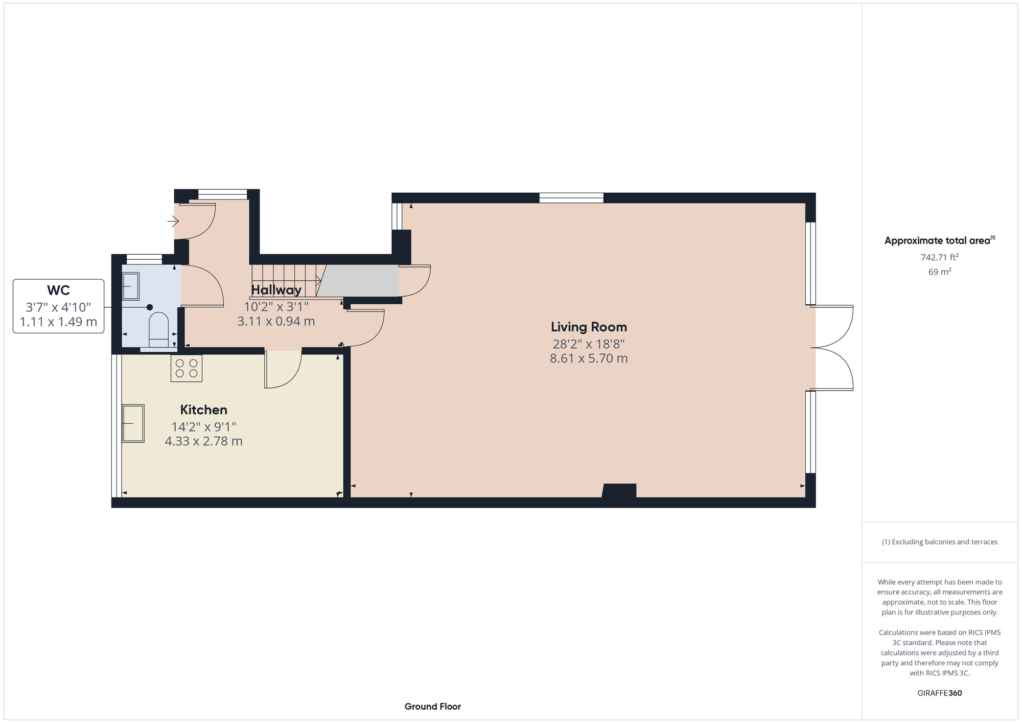 Floorplan of 4 bedroom End Terrace House for sale, Great Cullings, Romford, RM7