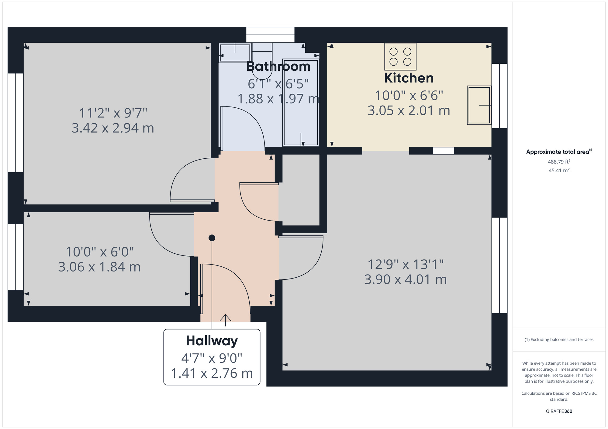 Floorplan of 2 bedroom  Flat to rent, Gubbins Lane, Romford, RM3