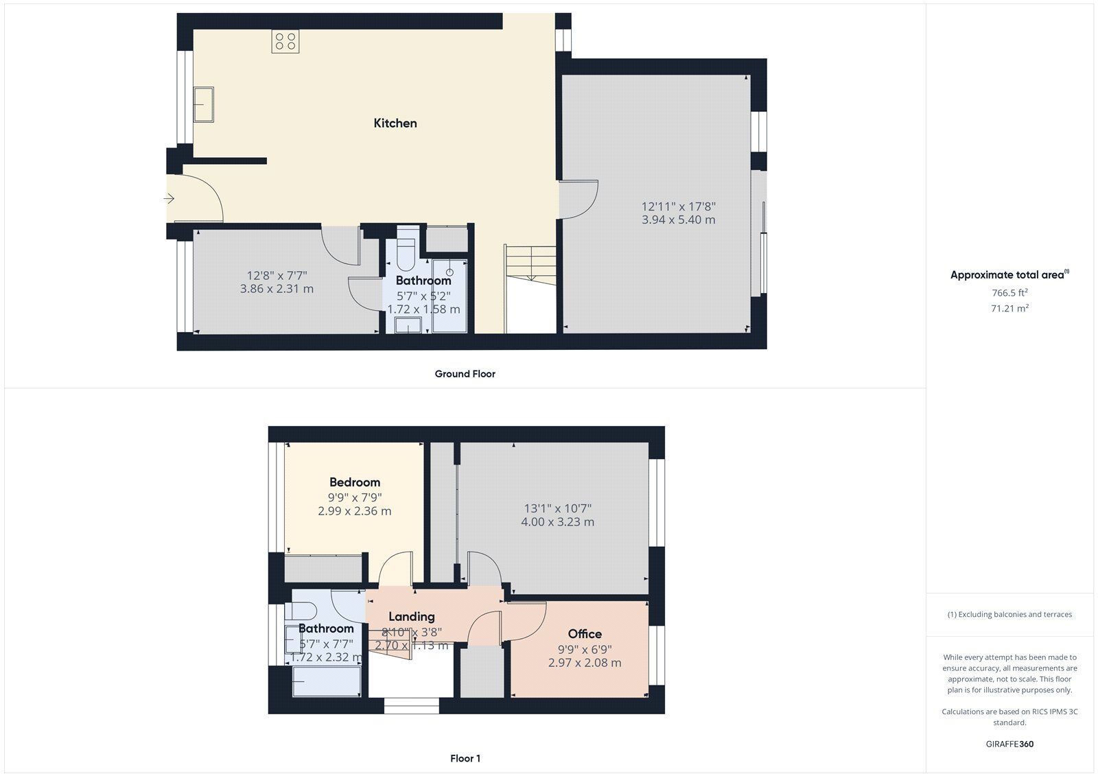 Floorplan of 4 bedroom Detached House to rent, Waveney Drive, Chelmsford, Essex, CM1