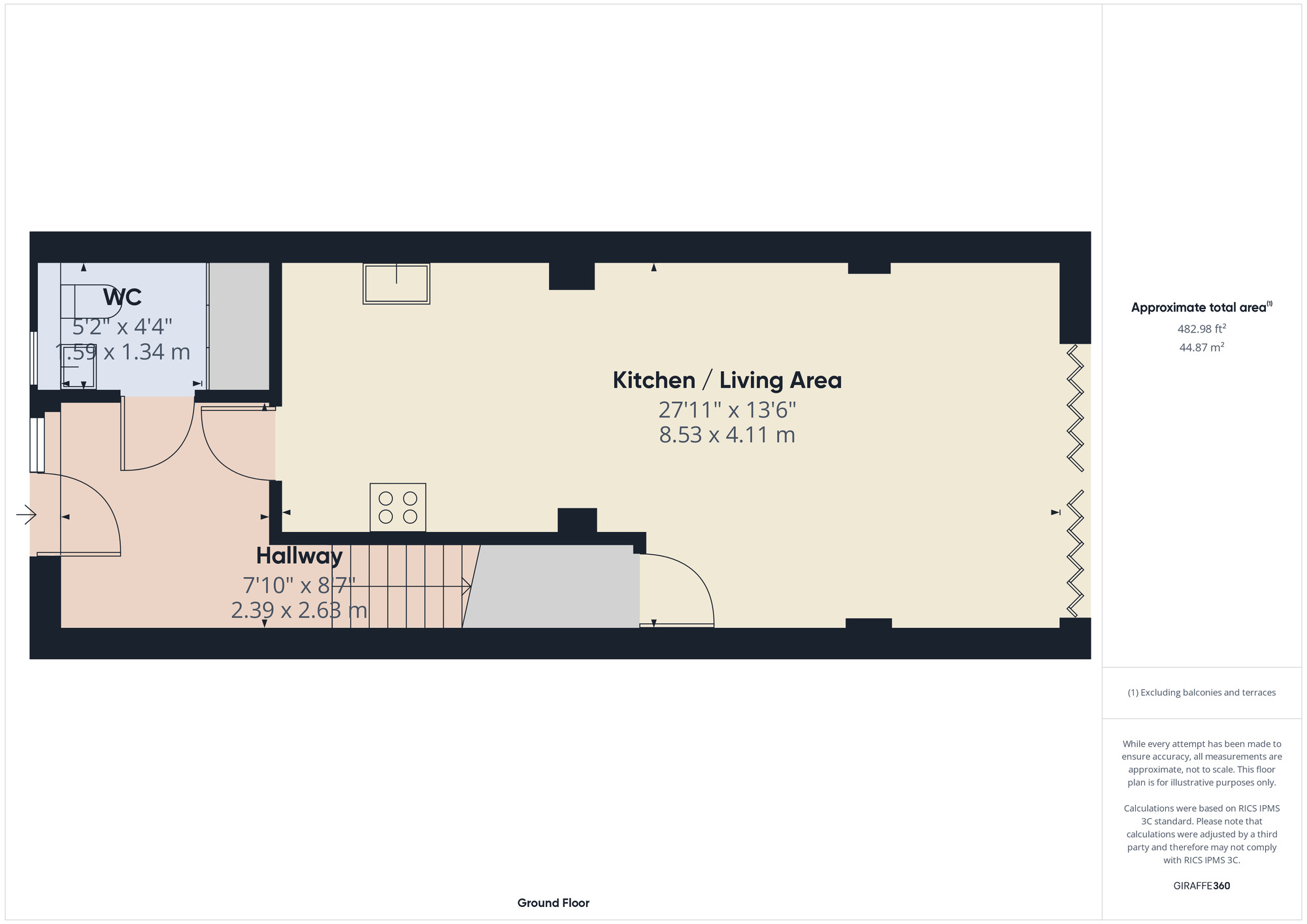 Floorplan of 3 bedroom Mid Terrace House for sale, Ashflower Drive, Romford, RM3