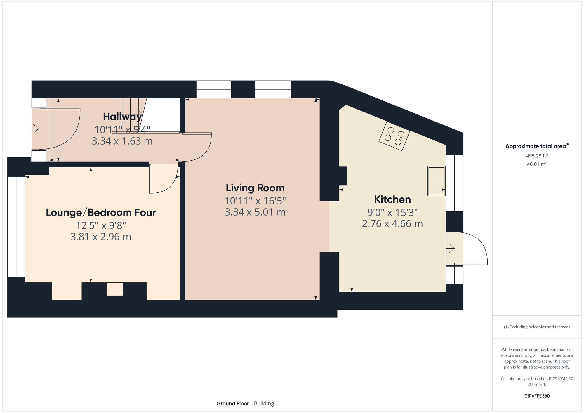 Floorplan of 3 bedroom End Terrace House for sale, Mount Pleasant Road, Romford, RM5