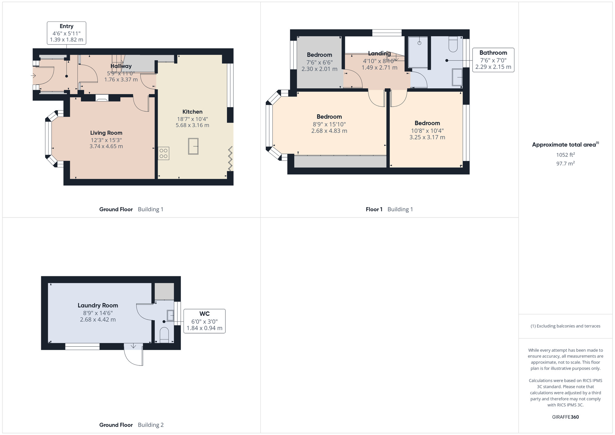 Floorplan of 3 bedroom End Terrace House for sale, Tyfield Close, Cheshunt, Hertfordshire, EN8