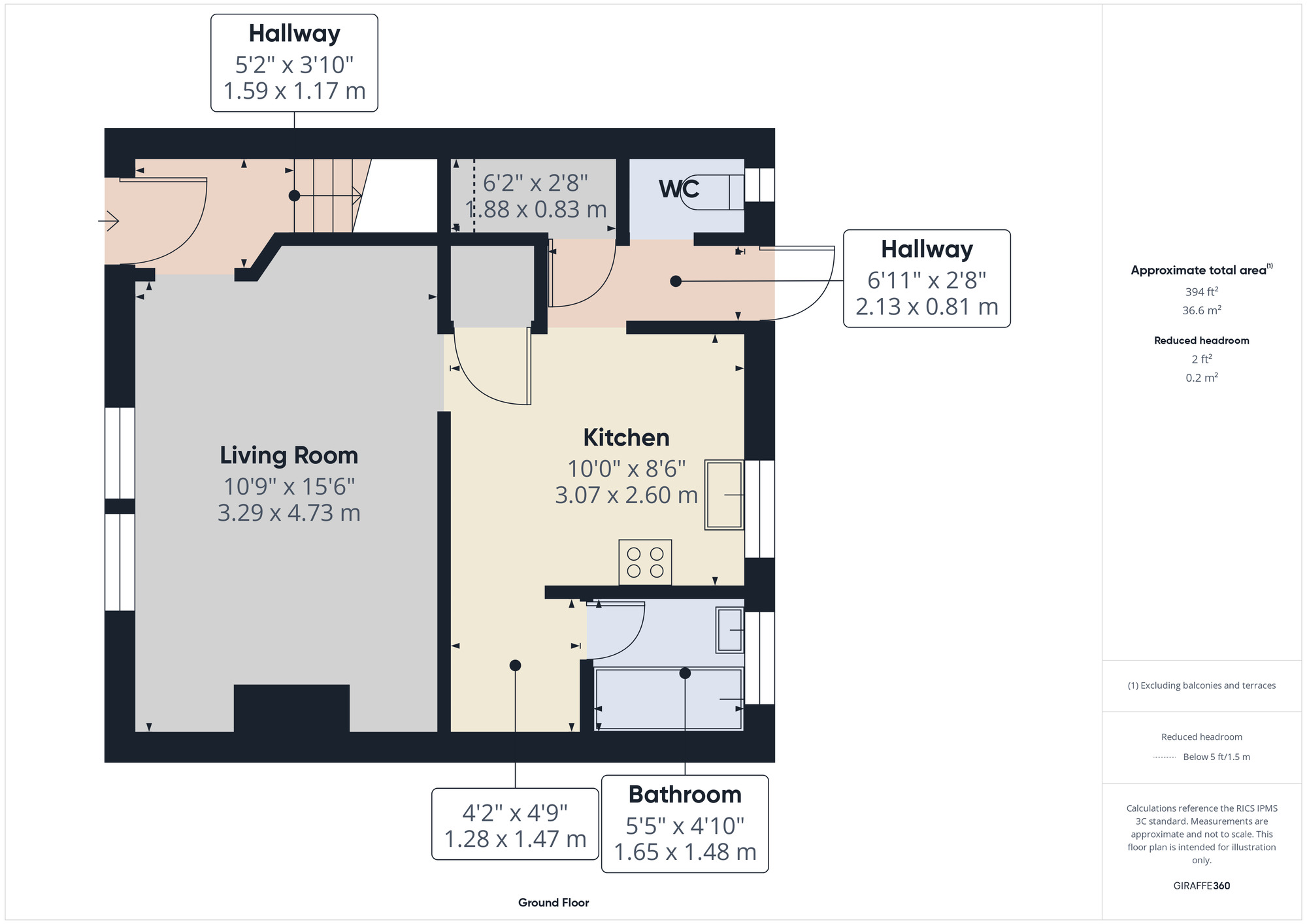 Floorplan of 3 bedroom Mid Terrace House for sale, Princes Park, Rainham, RM13