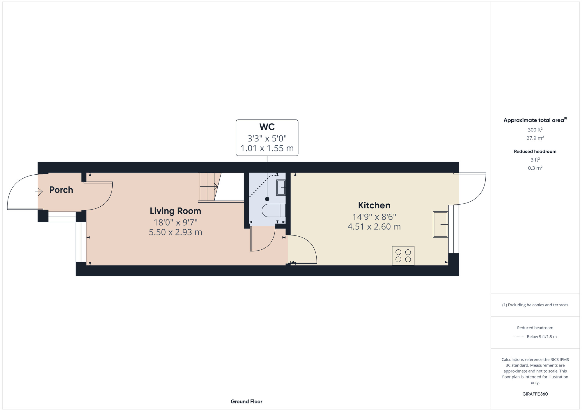 Floorplan of 2 bedroom End Terrace House for sale, Crowlands Avenue, Romford, RM7