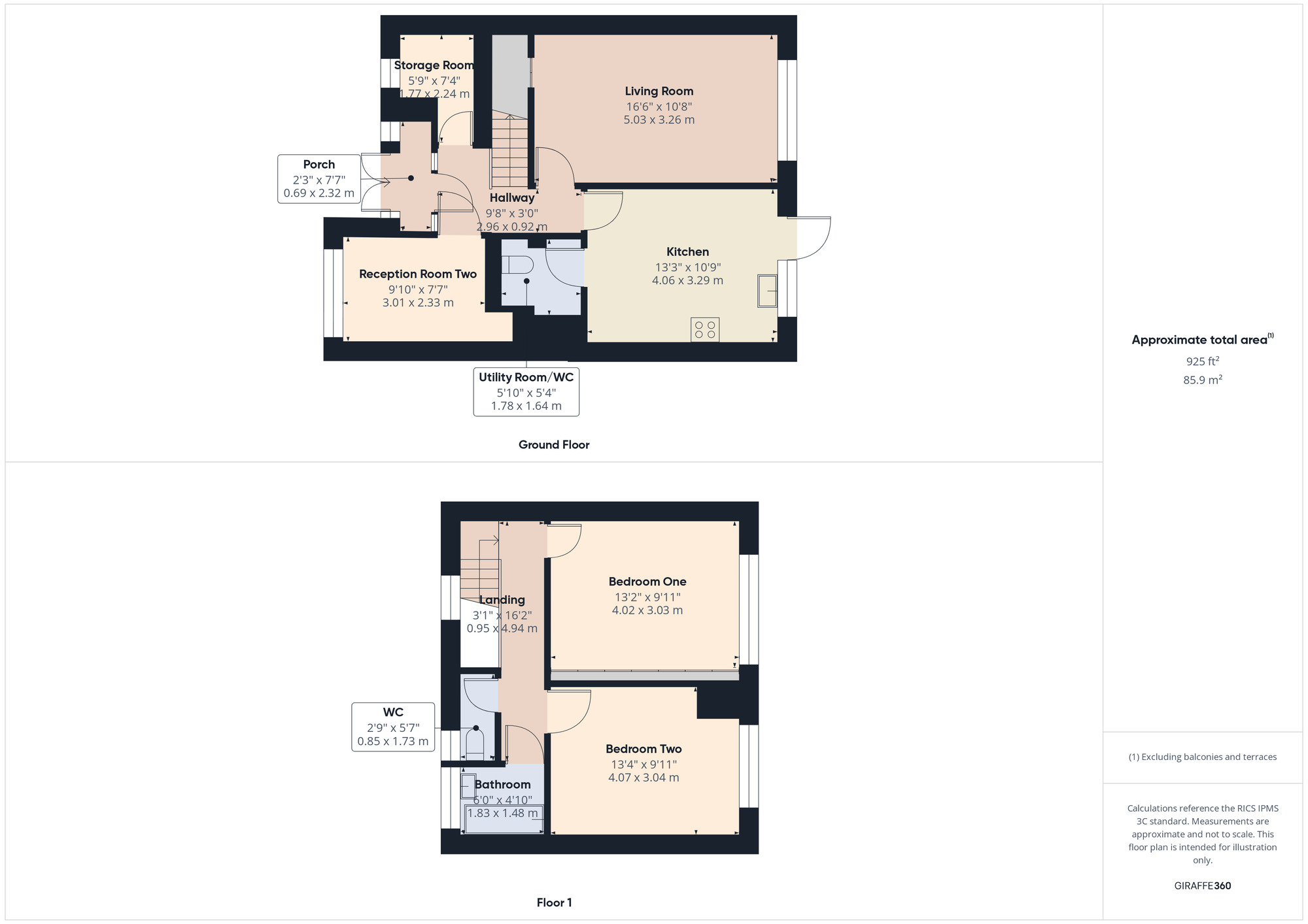 Floorplan of 3 bedroom Mid Terrace House for sale, Manor Road, Romford, RM1