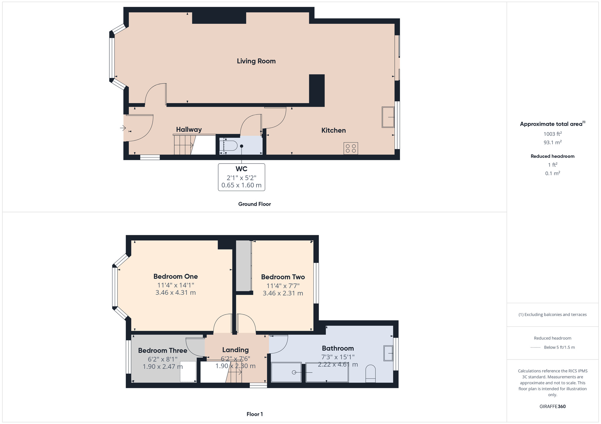 Floorplan of 3 bedroom Semi Detached House for sale, Hayes Drive, Rainham, RM13