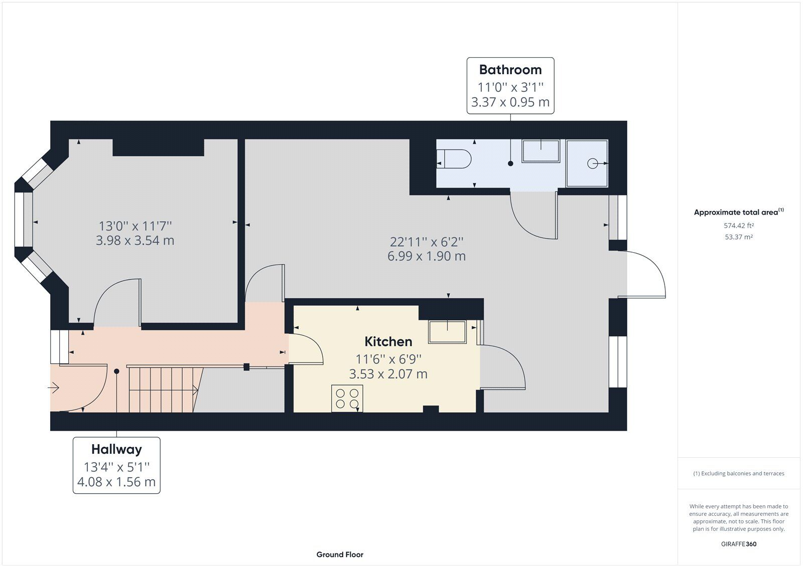 Floorplan of 3 bedroom Mid Terrace House for sale, Suffolk Road, Barking, IG11
