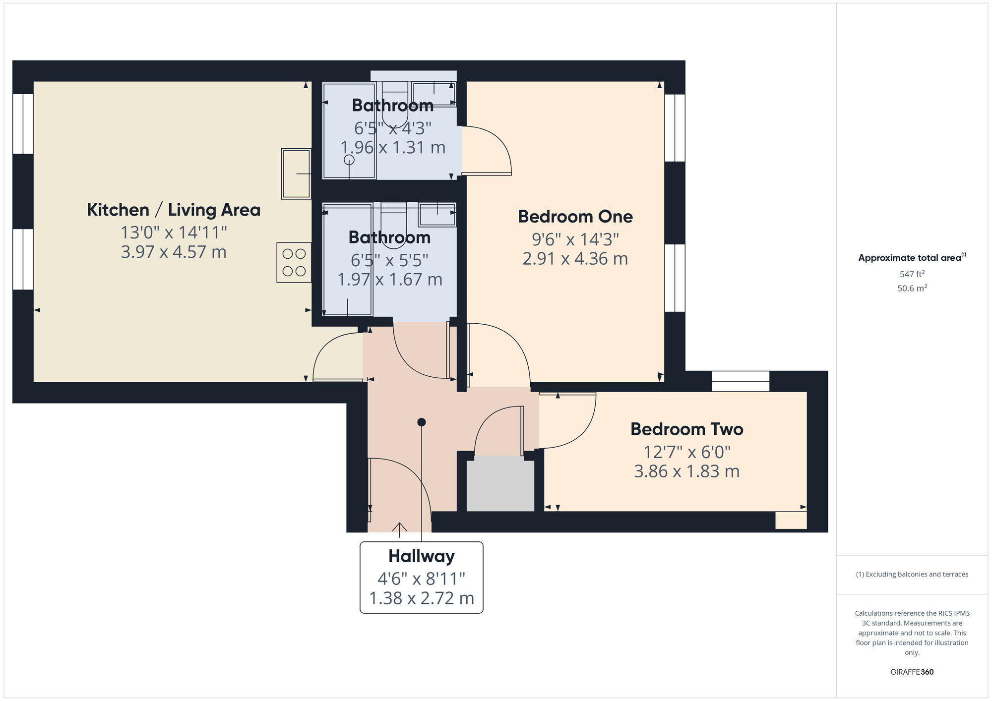Floorplan of 2 bedroom  Flat for sale, Moulsham Street, Chelmsford, Essex, CM2