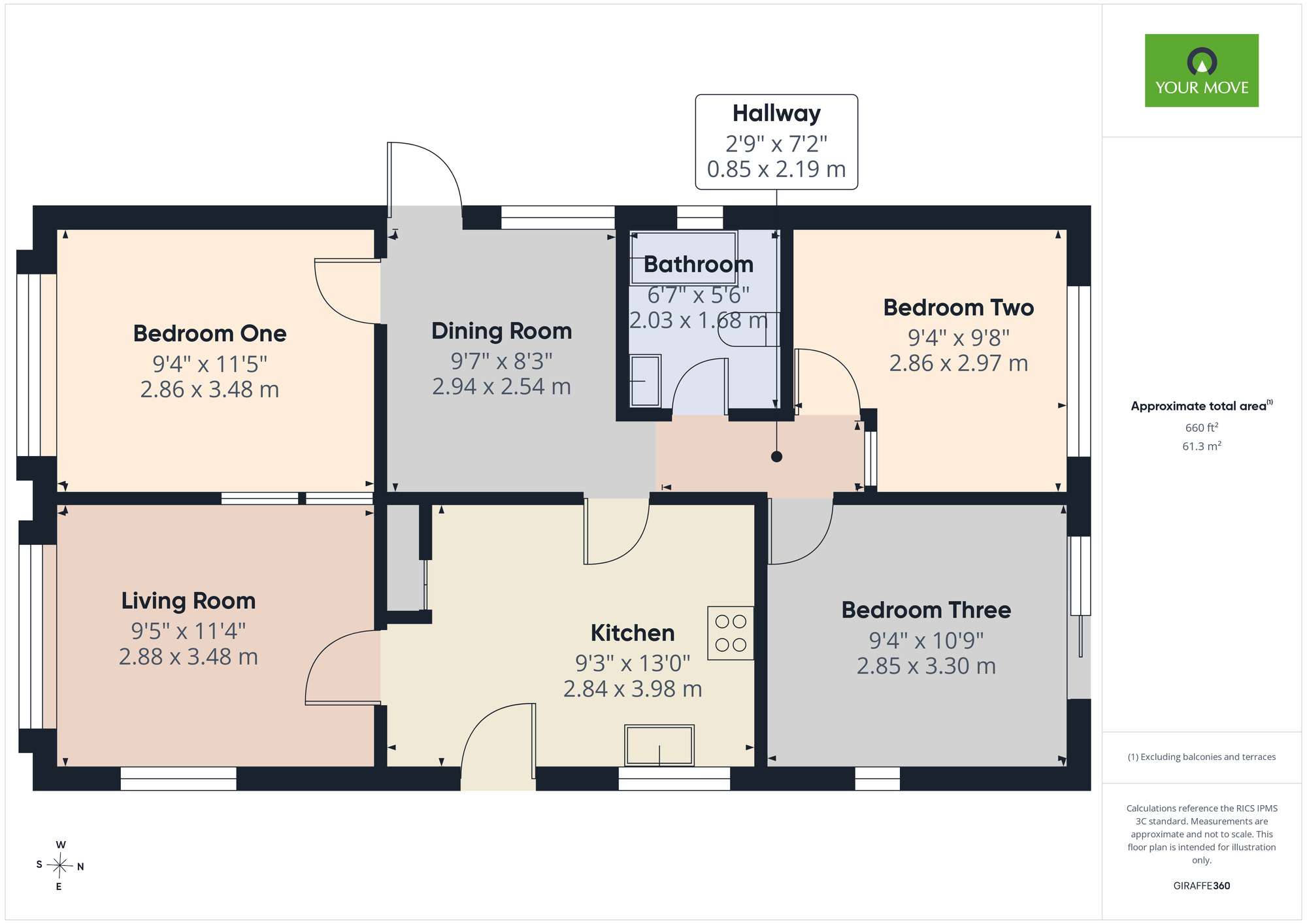 Floorplan of 3 bedroom Detached Property for sale, North End, Cummings Hall Lane, Romford, RM3