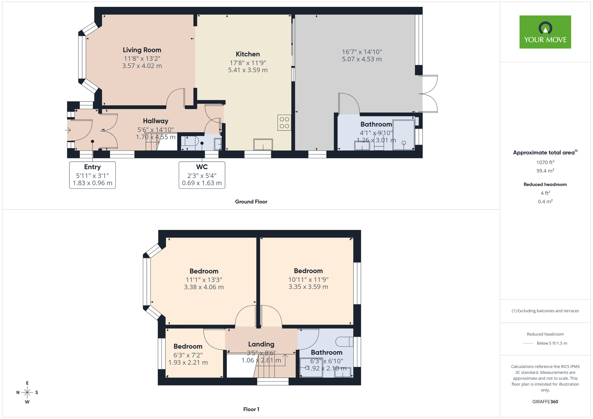 Floorplan of 3 bedroom End Terrace Property to rent, Dymoke Road, Hornchurch, RM11