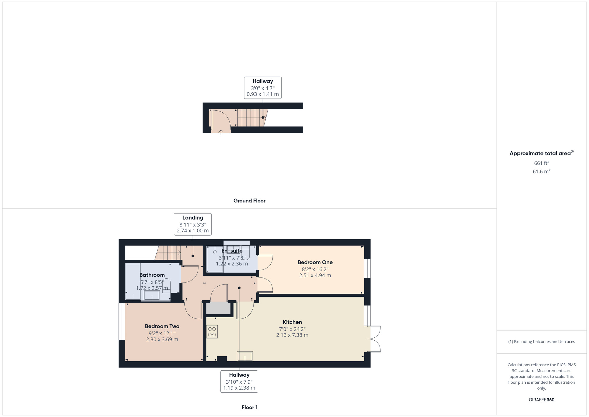 Floorplan of 2 bedroom Flat for sale, Market Place, Romford, RM1