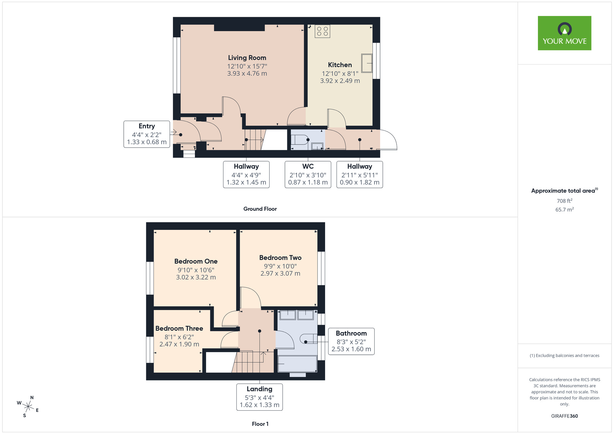 Floorplan of 3 bedroom End Terrace House for sale, Edenhall Road, Romford, RM3