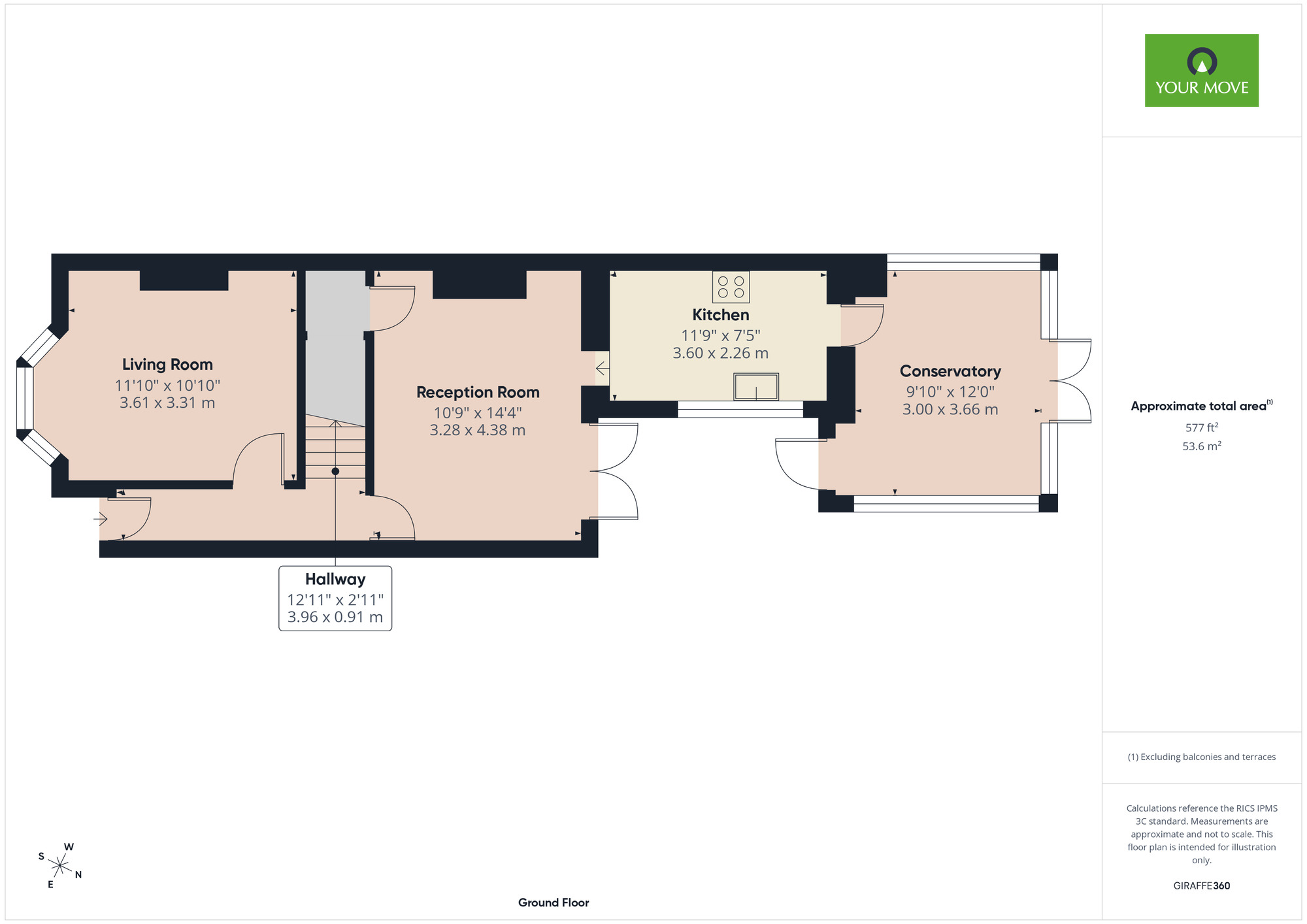 Floorplan of 2 bedroom Mid Terrace House for sale, Victoria Road, Romford, RM1