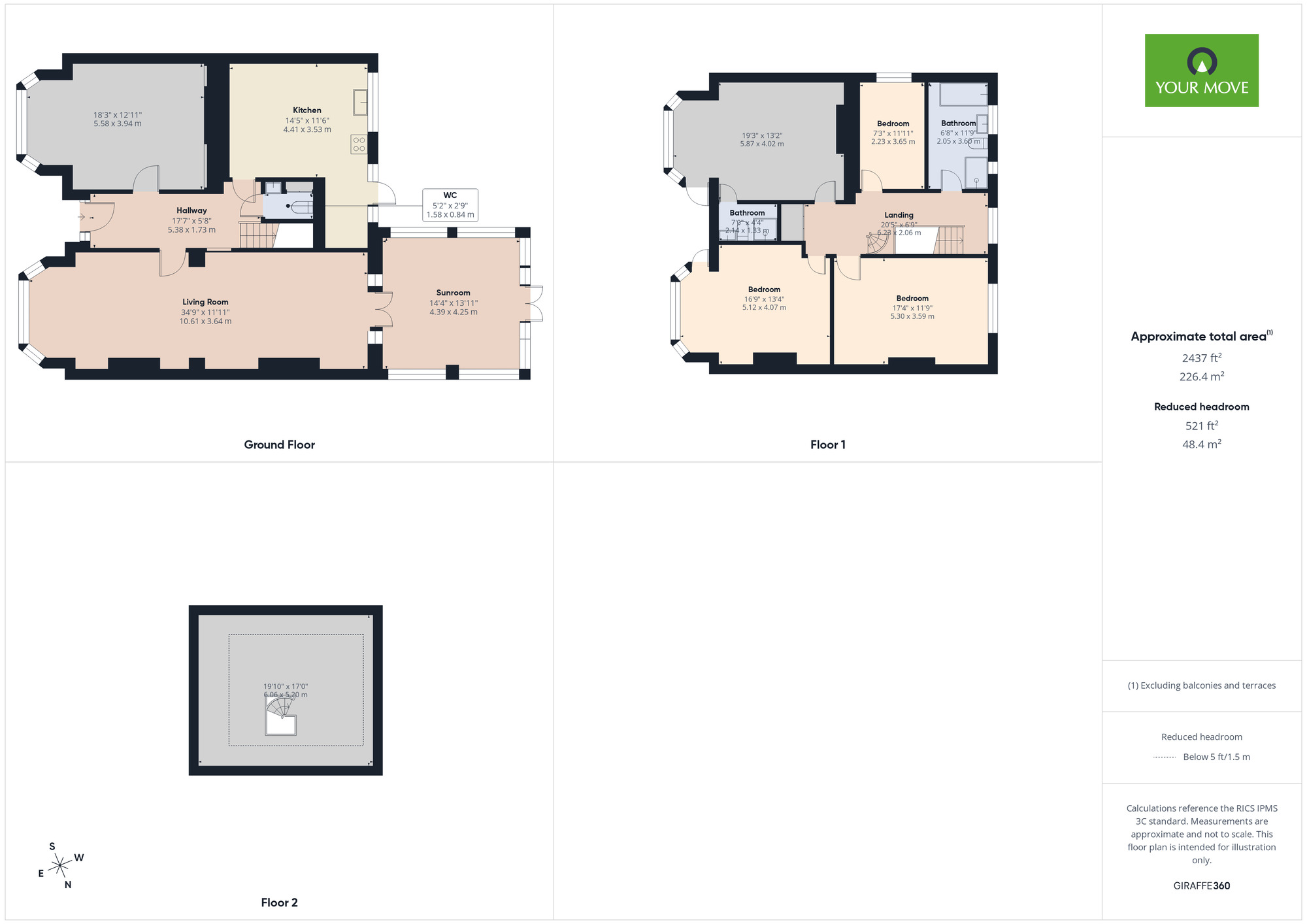 Floorplan of 4 bedroom Detached House to rent, Eastern Avenue East, Romford, RM1
