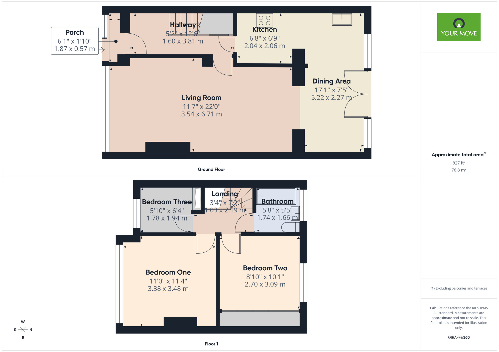 Floorplan of 3 bedroom Mid Terrace House for sale, Chestnut Avenue, Hornchurch, RM12