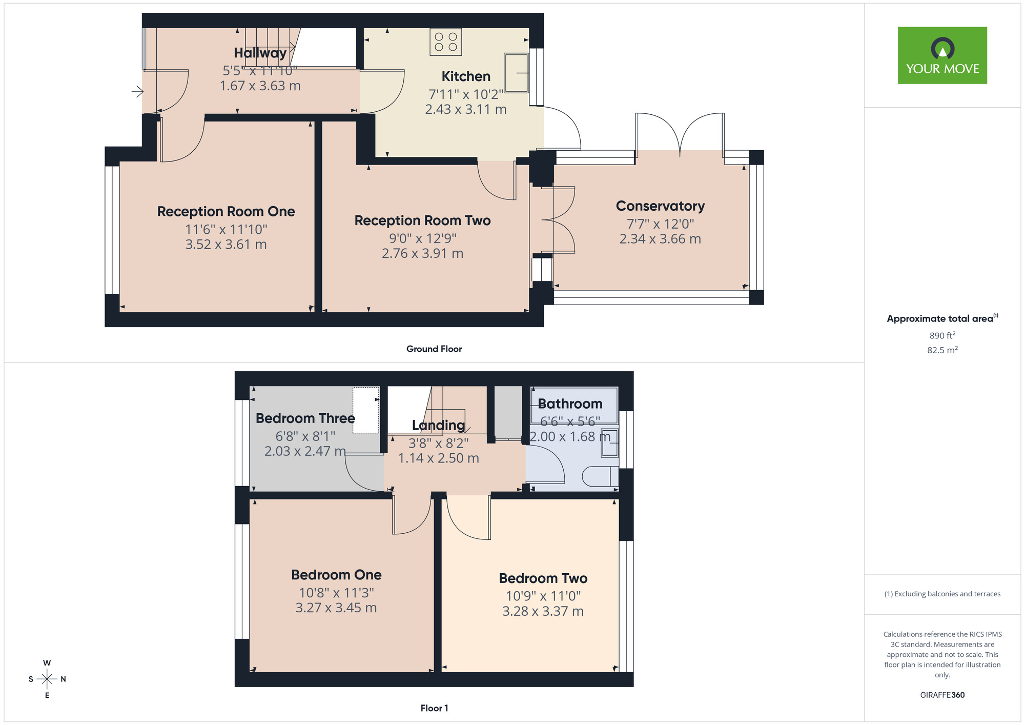 Floorplan of 3 bedroom Mid Terrace House for sale, Sheridan Close, Romford, RM3