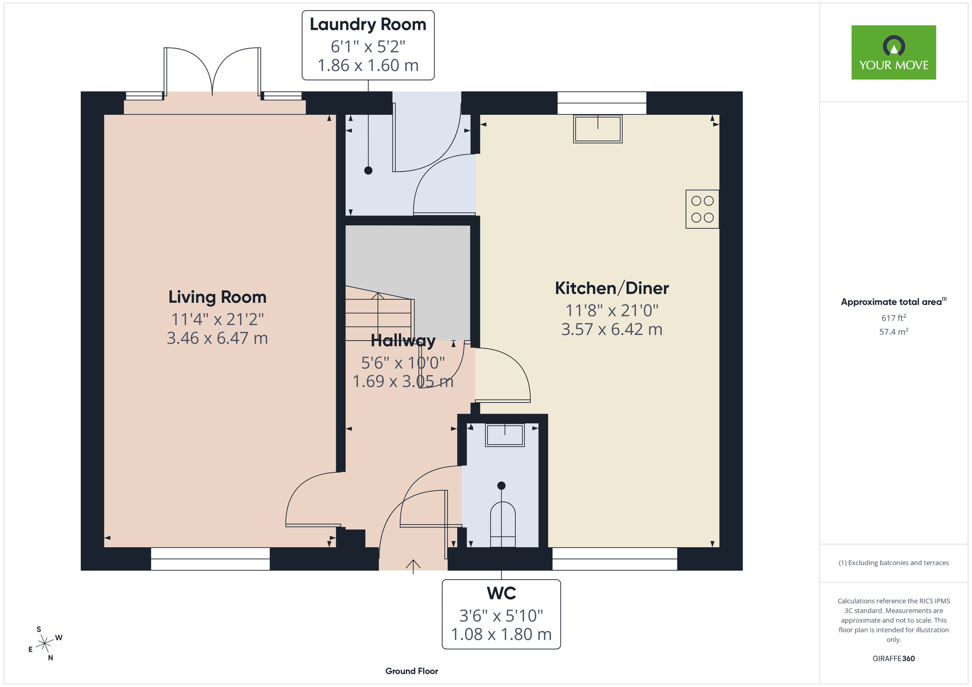 Floorplan of 4 bedroom Detached House for sale, Blossom Row, Heybridge, Essex, CM9
