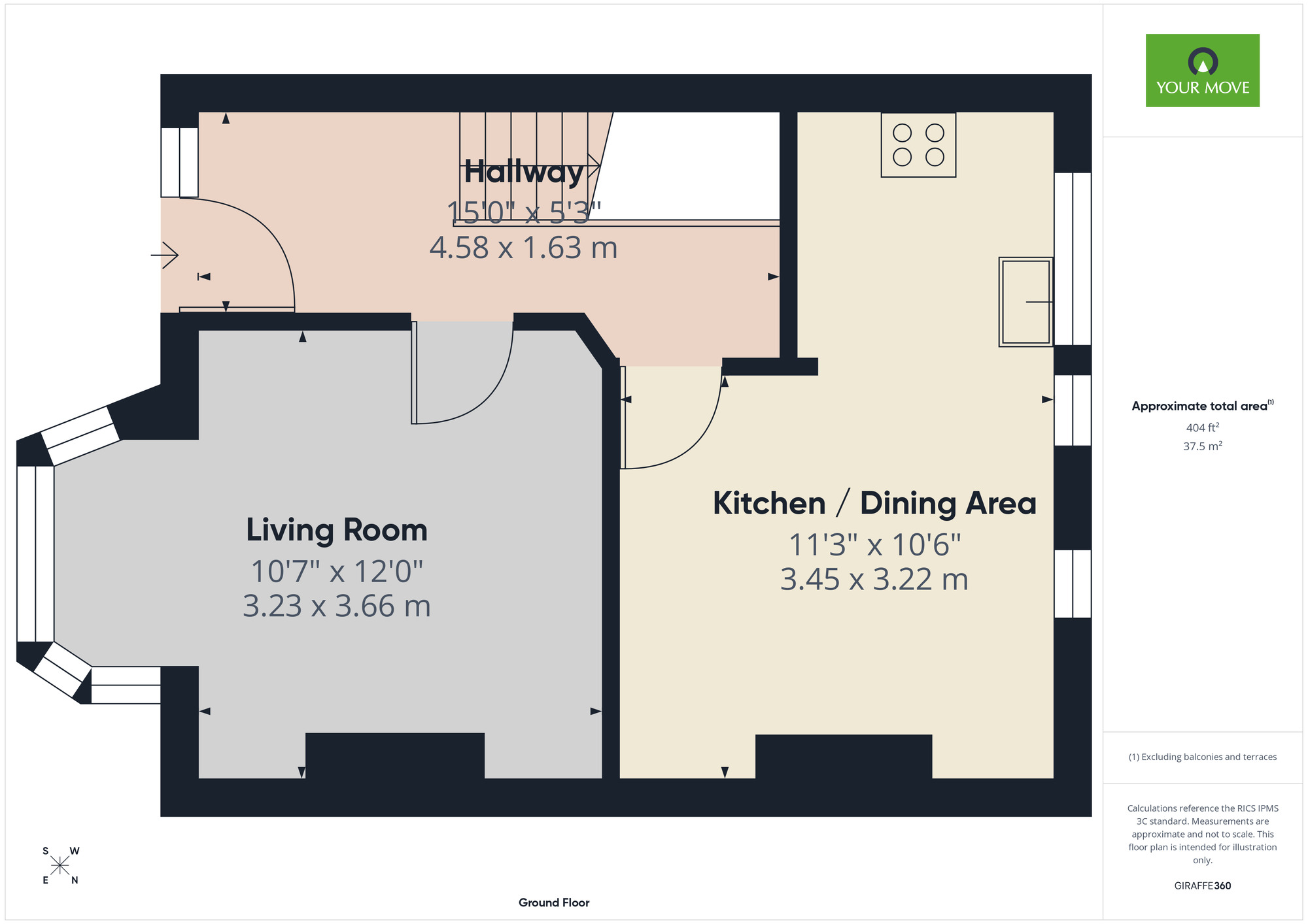 Floorplan of 3 bedroom Mid Terrace House for sale, Dorset Avenue, Romford, RM1