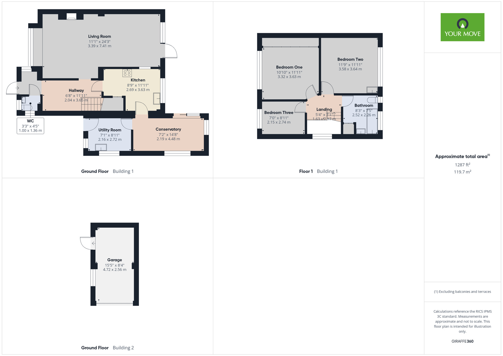 Floorplan of 3 bedroom Semi Detached House for sale, Stanley Close, Romford, RM2
