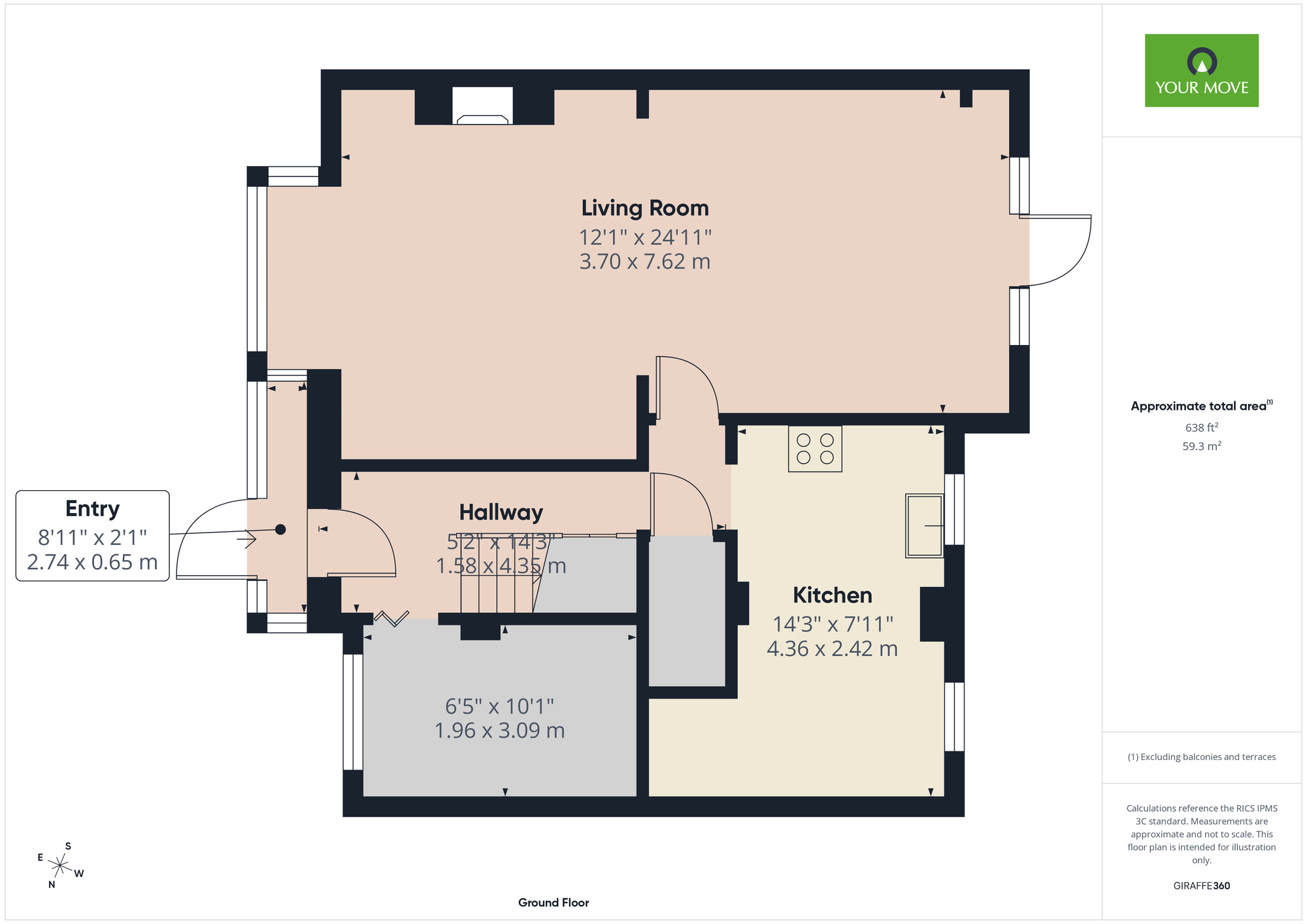 Floorplan of 4 bedroom Semi Detached House to rent, Knighton Road, Romford, RM7