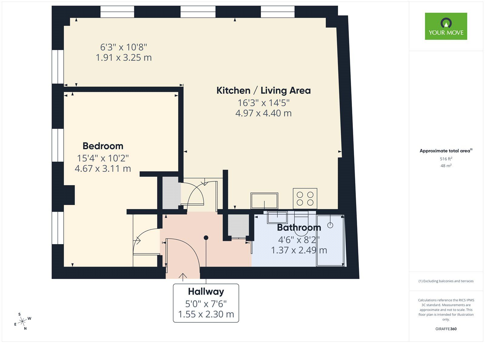 Floorplan of 1 bedroom Flat to rent, High Street, Hornchurch, RM12
