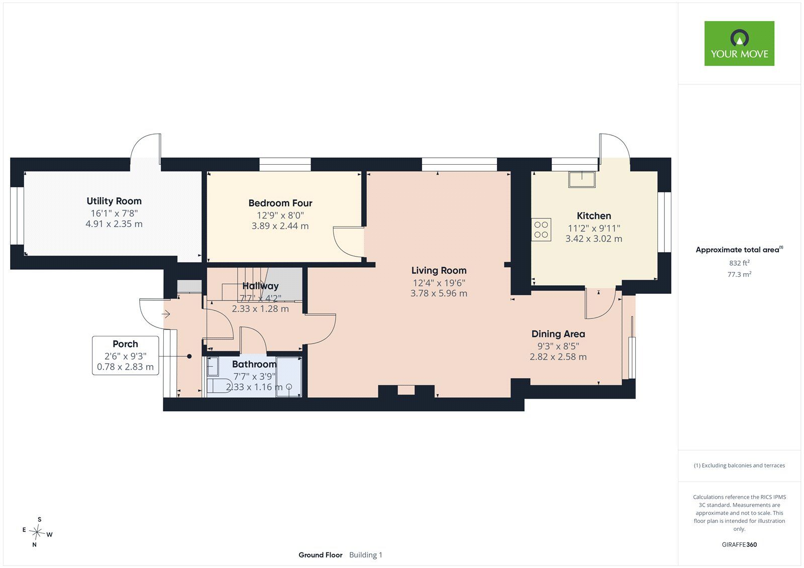 Floorplan of 4 bedroom Semi Detached House for sale, Church Lane, Bulphan, Thurrock, RM14