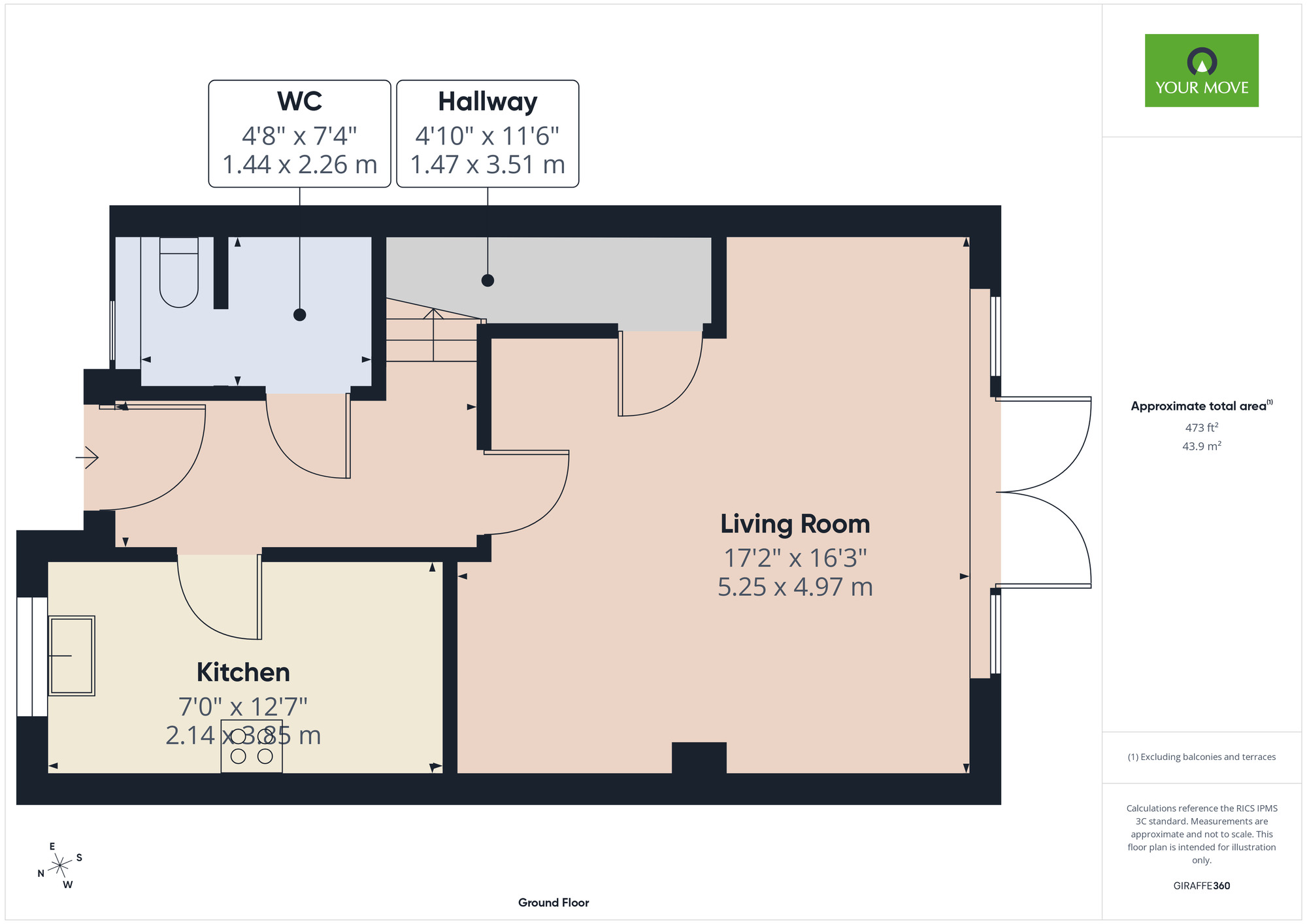 Floorplan of 4 bedroom End Terrace House for sale, Bridgend Crescent, Rainham, RM13