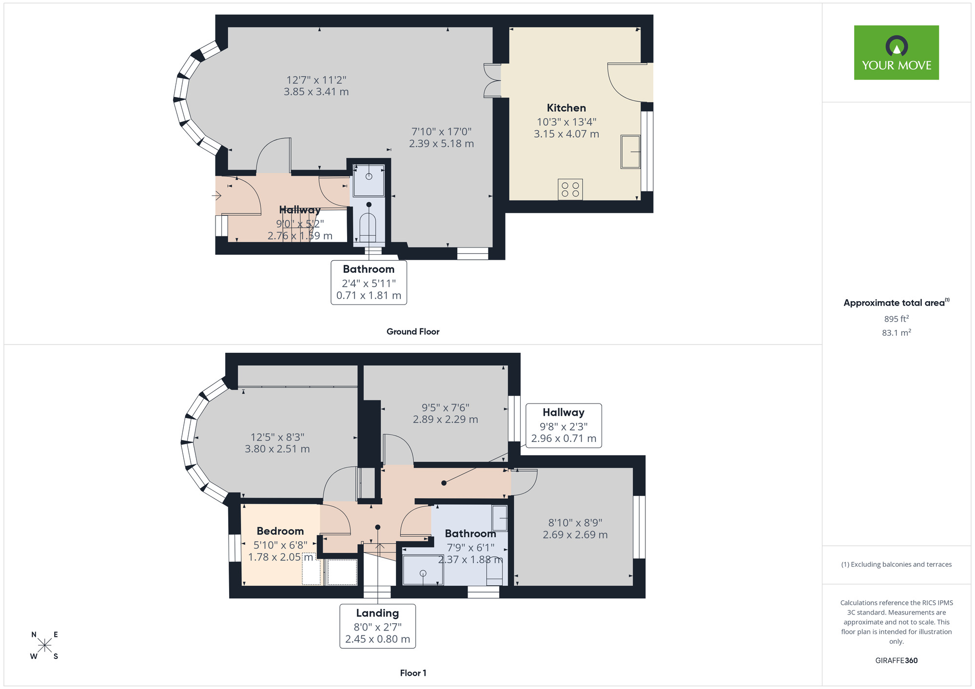 Floorplan of 4 bedroom Semi Detached House to rent, Clockhouse Lane, Romford, RM5
