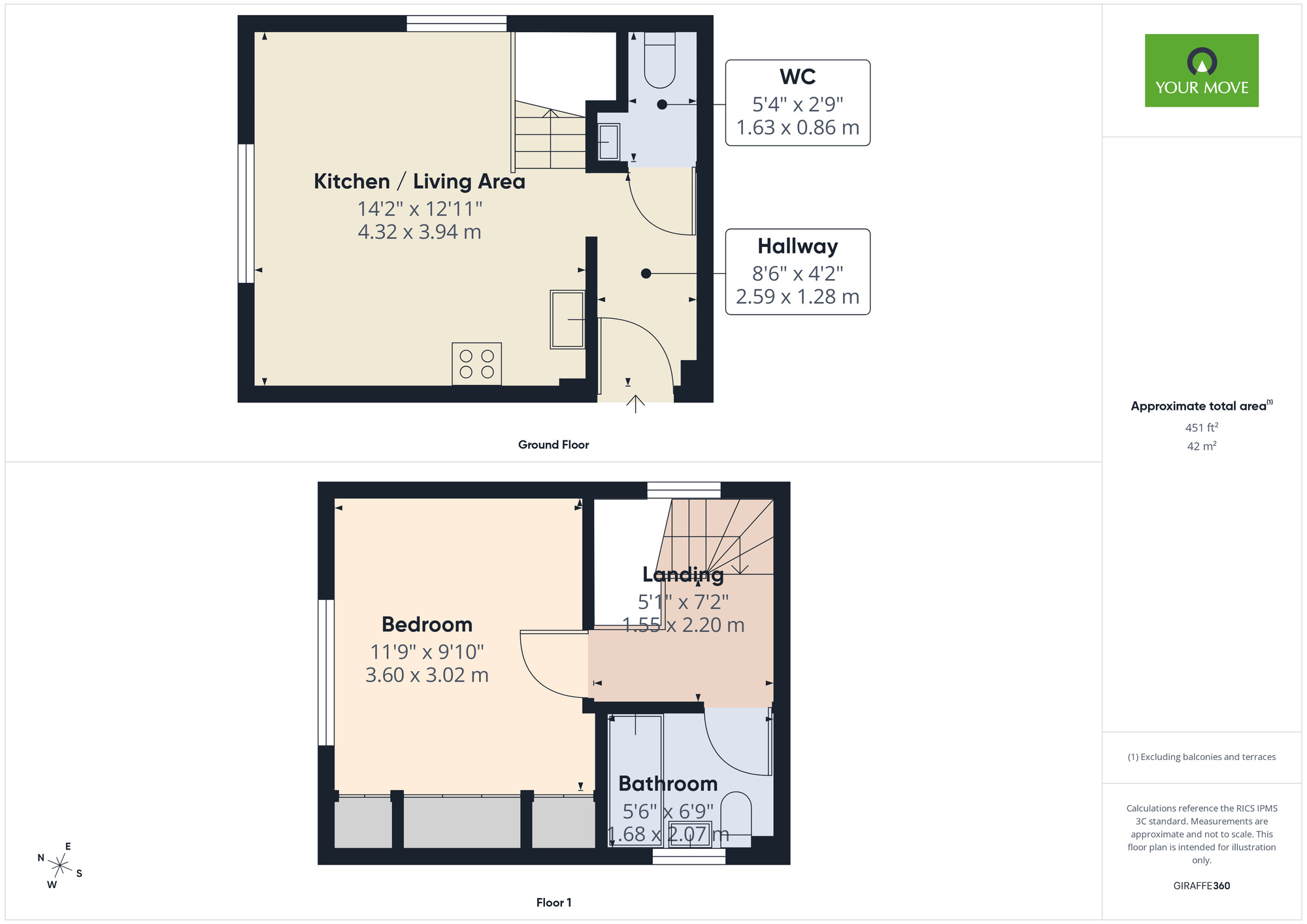 Floorplan of 1 bedroom Semi Detached House to rent, Victoria Road, Romford, RM1