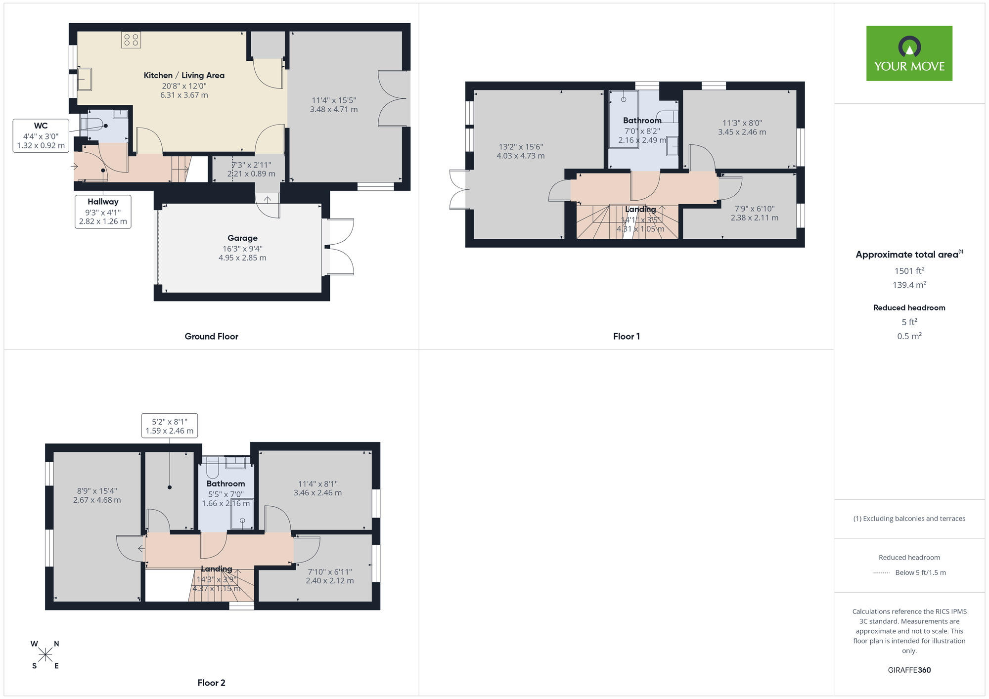 Floorplan of 5 bedroom Detached House to rent, Grover Gardens, Romford, RM5