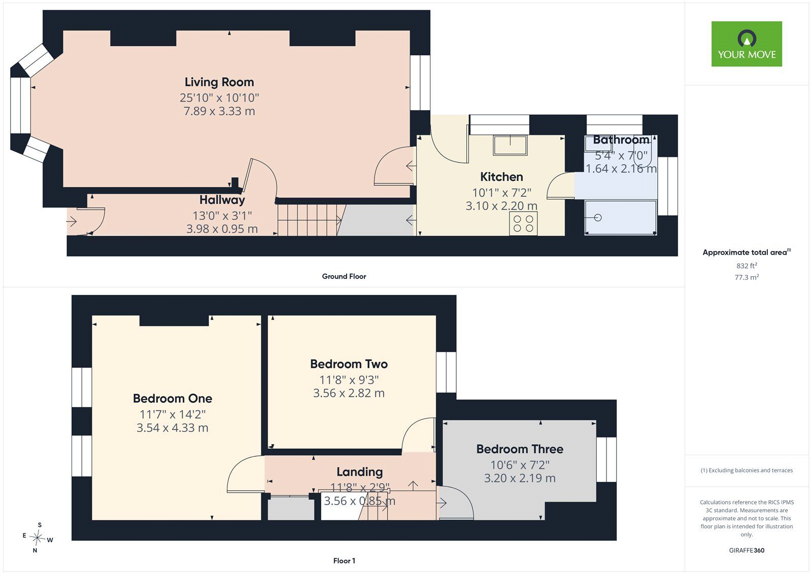 Floorplan of 3 bedroom Semi Detached House for sale, Park Lane, Hornchurch, RM11