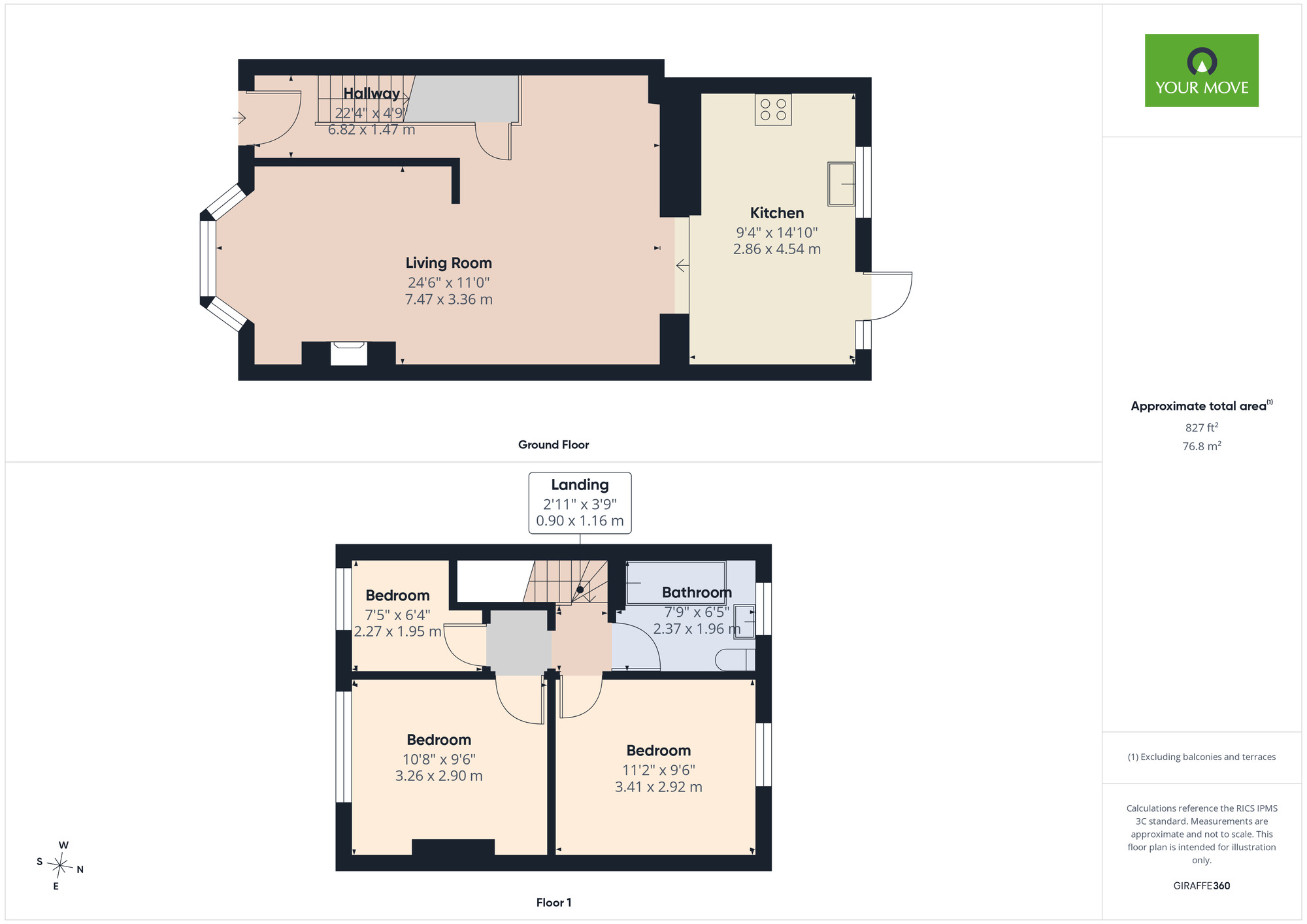 Floorplan of 3 bedroom House to rent, Sheringham Avenue, Romford, RM7